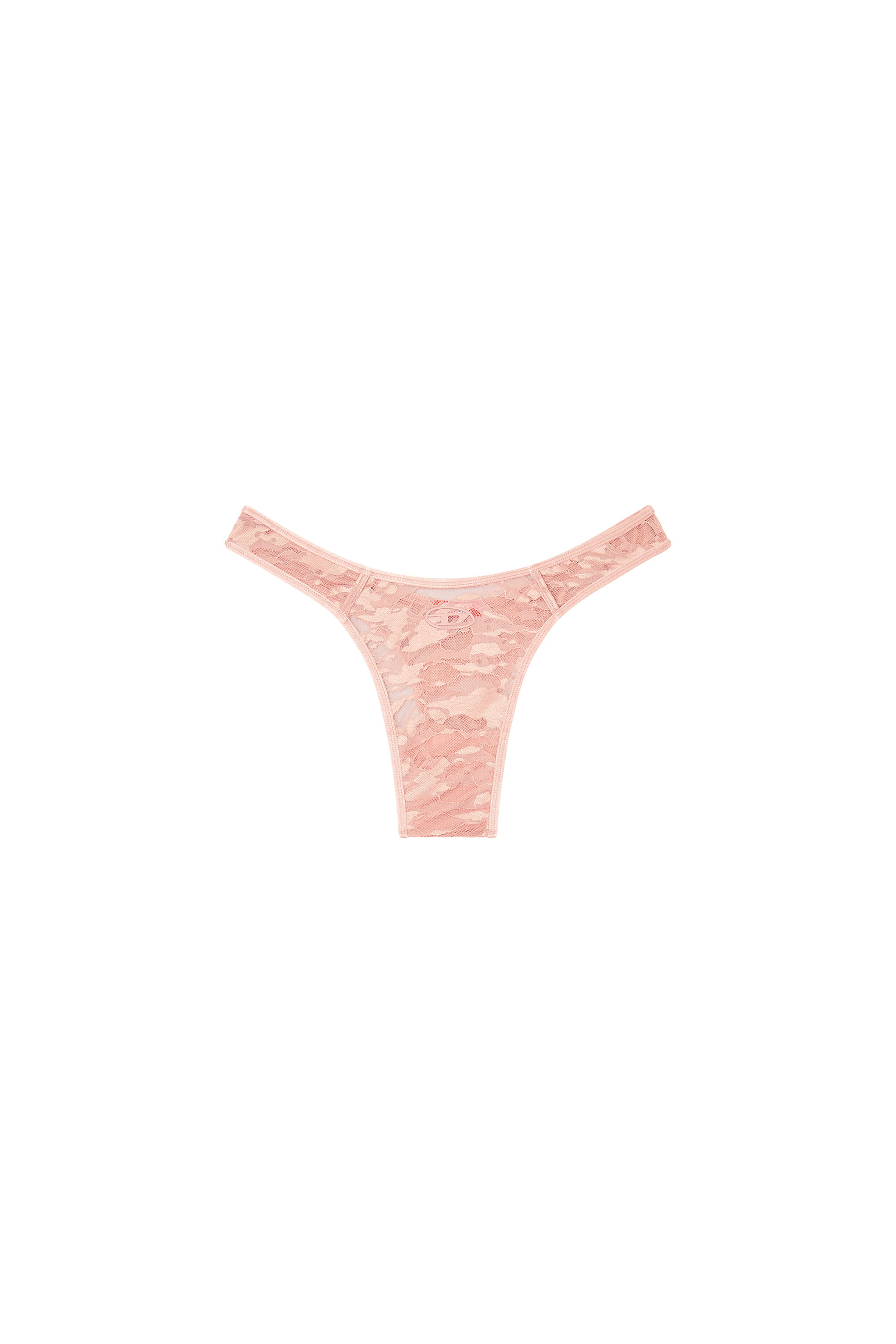 Diesel - MICRO-PUNCHY-UTLT, Woman's Thong in nylon lace with Oval D in null - 4