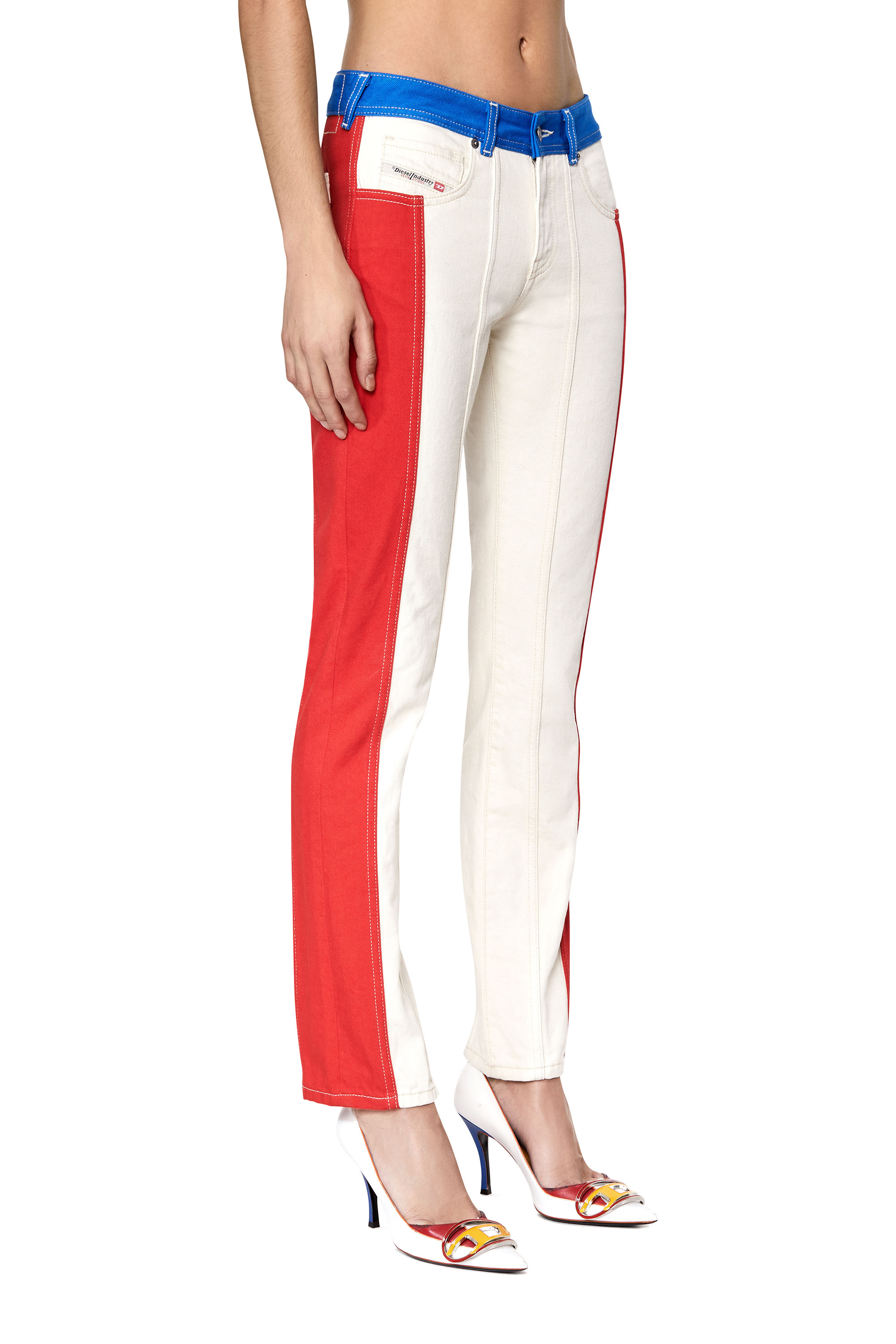 Diesel - 2002 0EIAR Straight Jeans, White/Red - Image 3