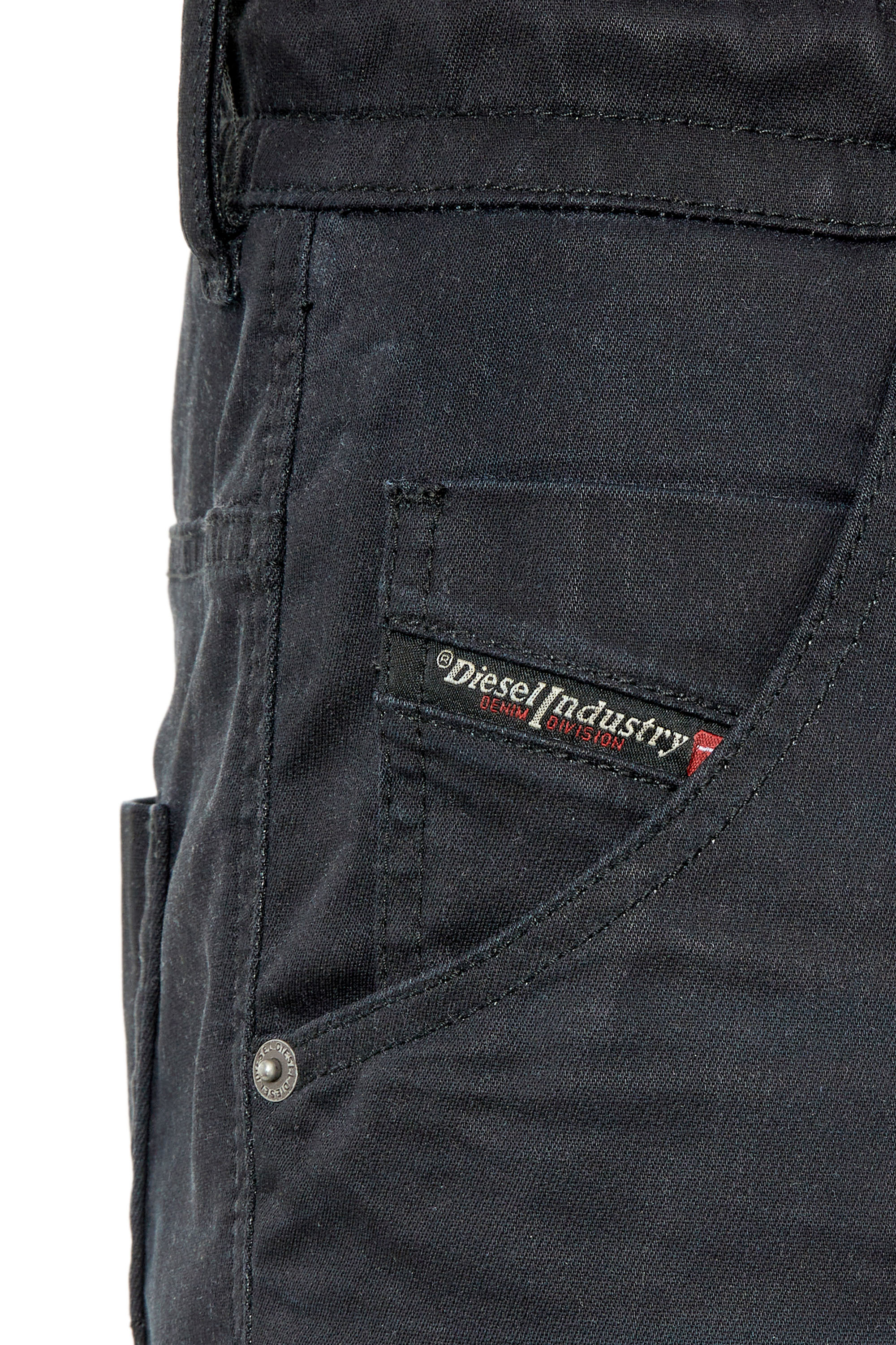 Diesel - D-KROOSHORT-Z JOGGJEANS, Black/Dark grey - Image 5