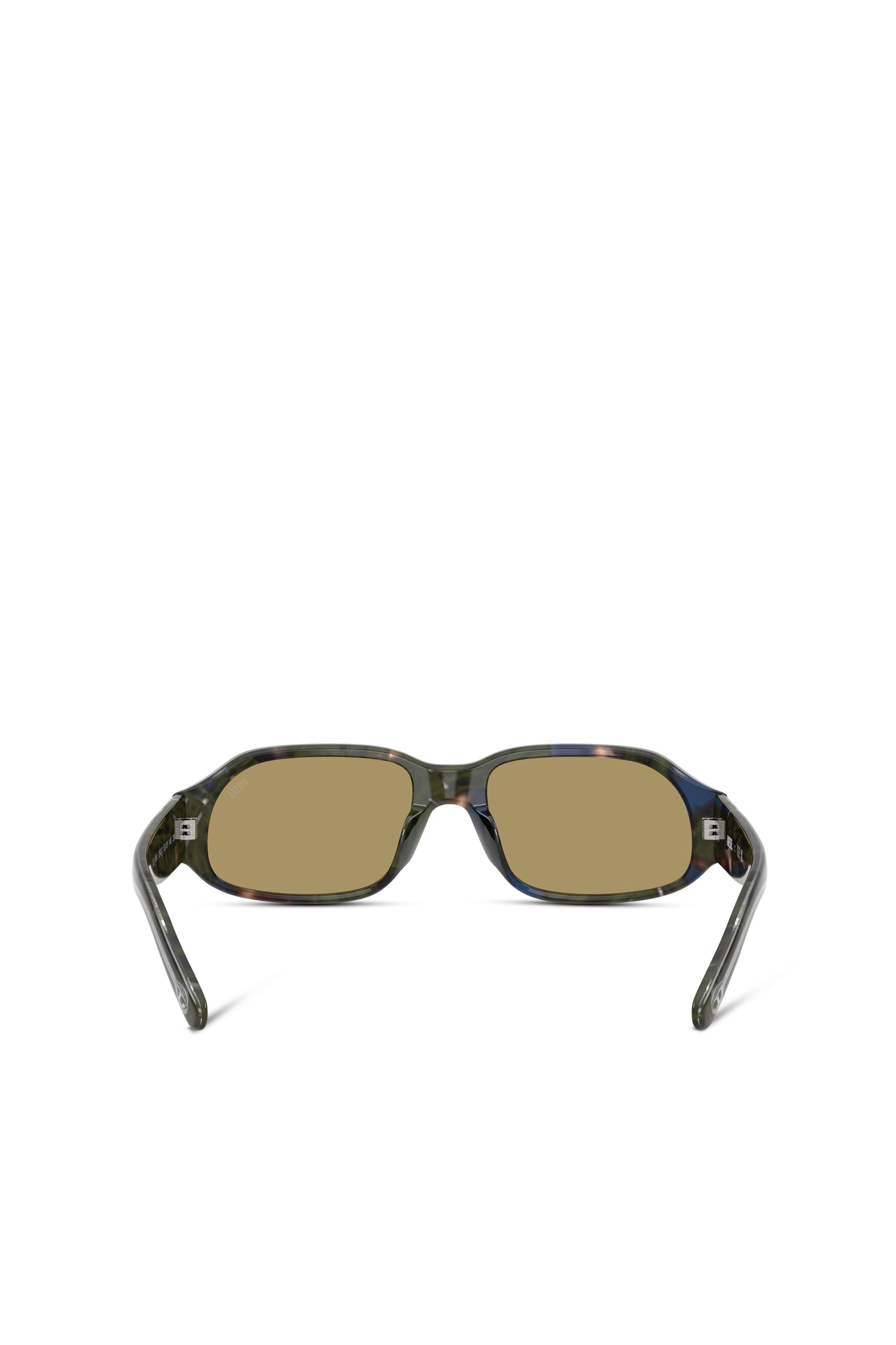 Diesel - 0DL2009U, Unisex's Rectangle sunglasses in Green/Brown - 3