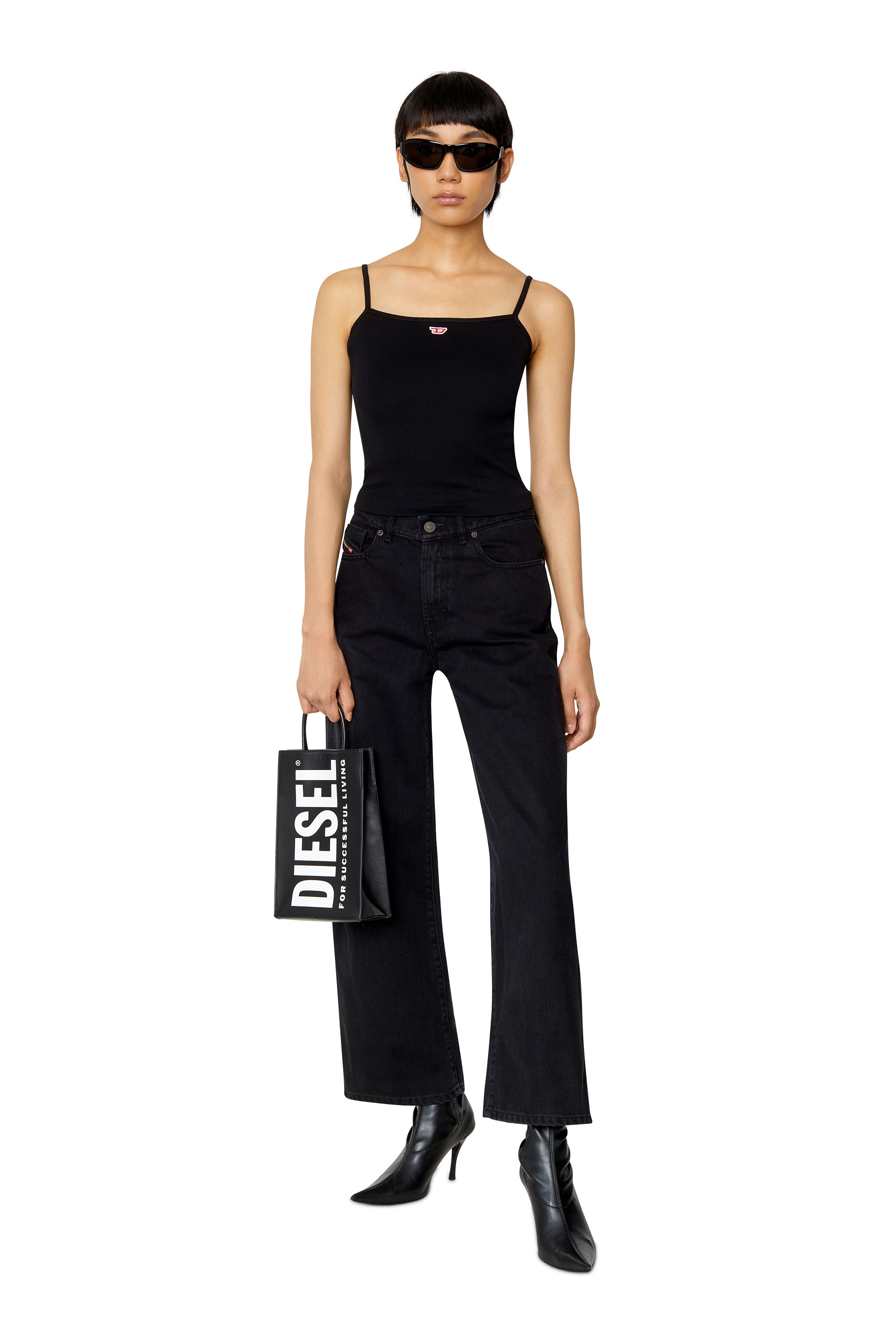 Diesel - 2000 Widee Z09RL Bootcut and Flare Jeans, Black/Dark grey - Image 6