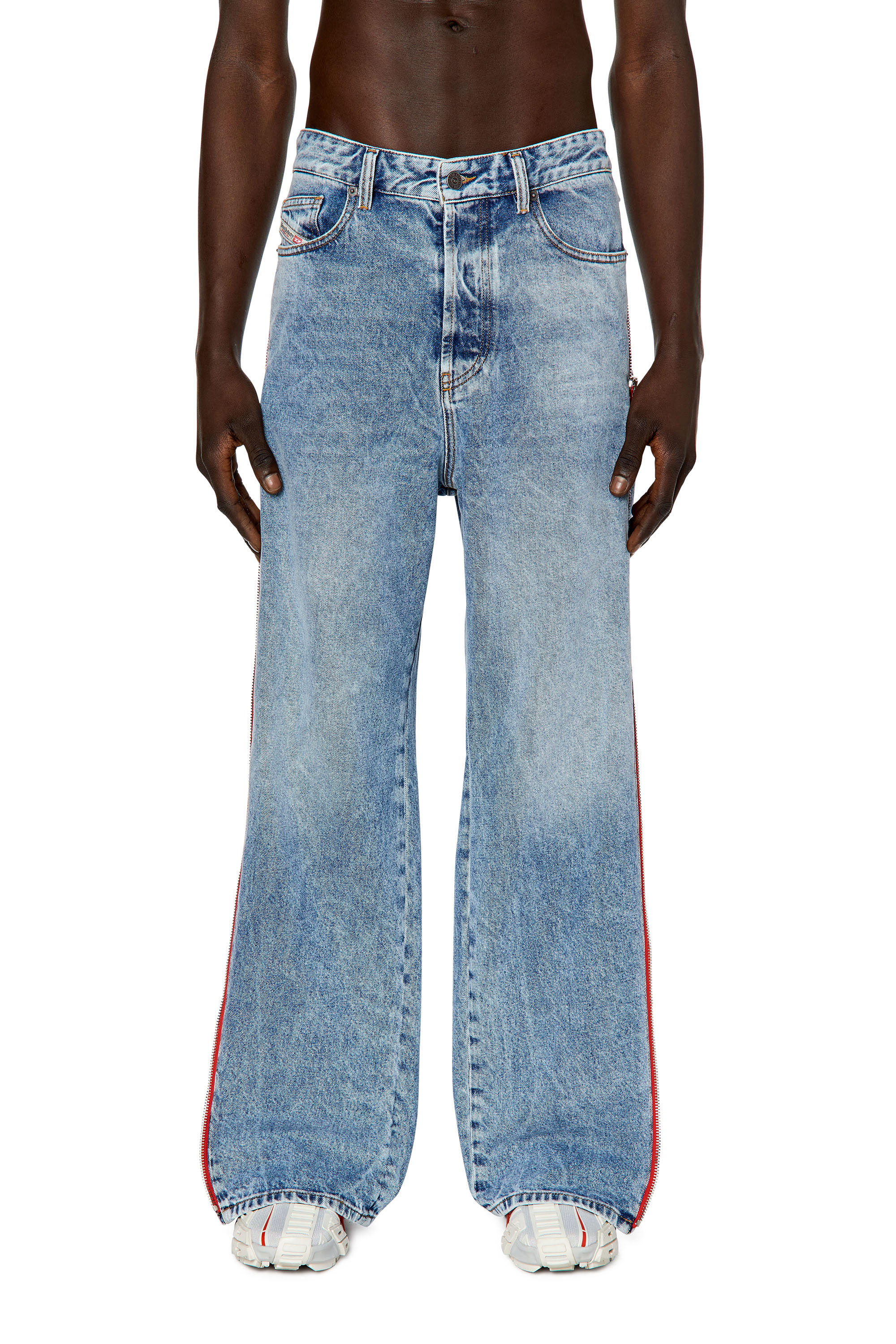 Diesel - D-Rise 09G47 Straight Jeans, Light Blue - Image 1