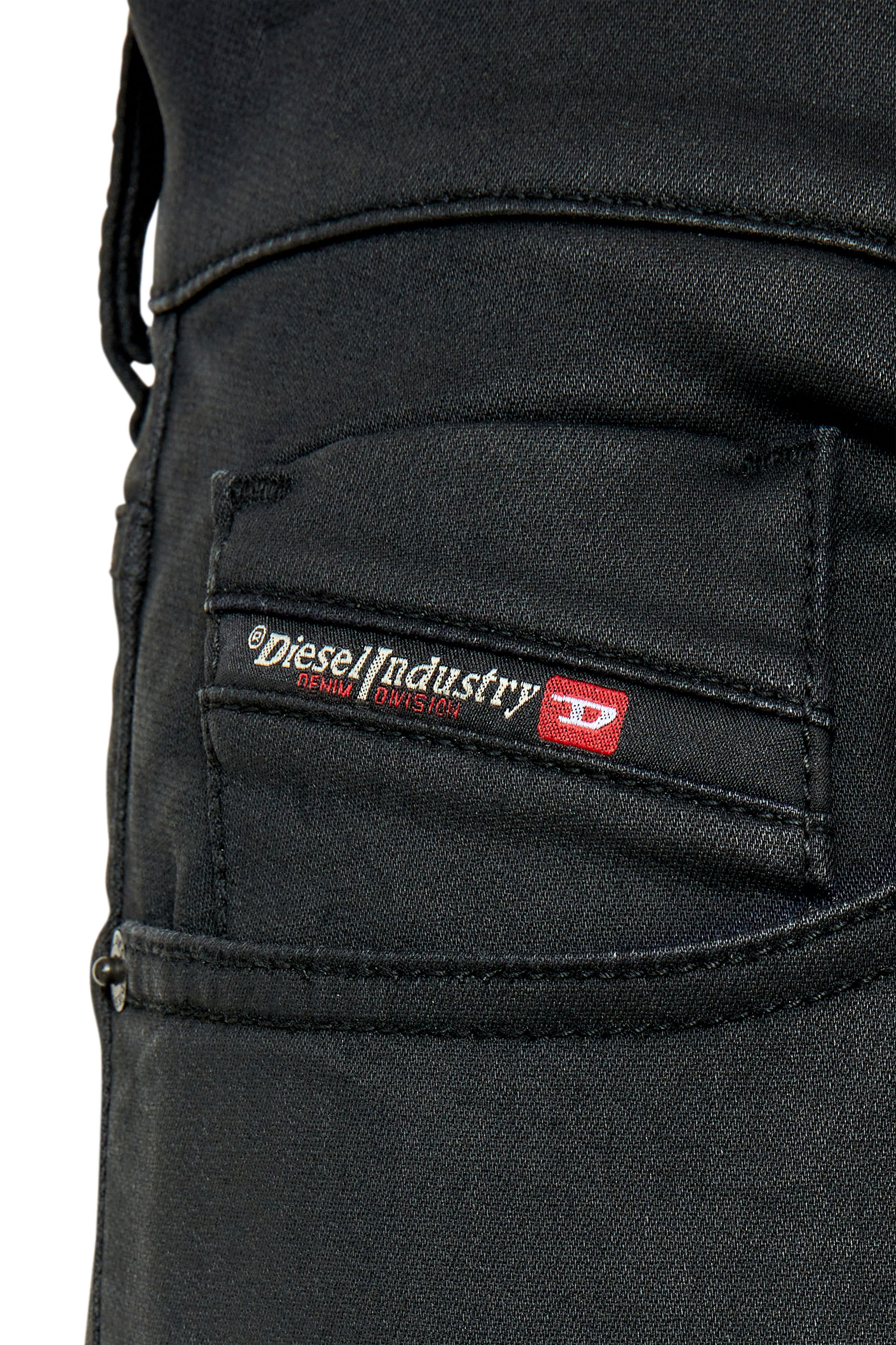 Diesel - D-Strukt JoggJeans® 068CP Slim, Black/Dark grey - Image 4