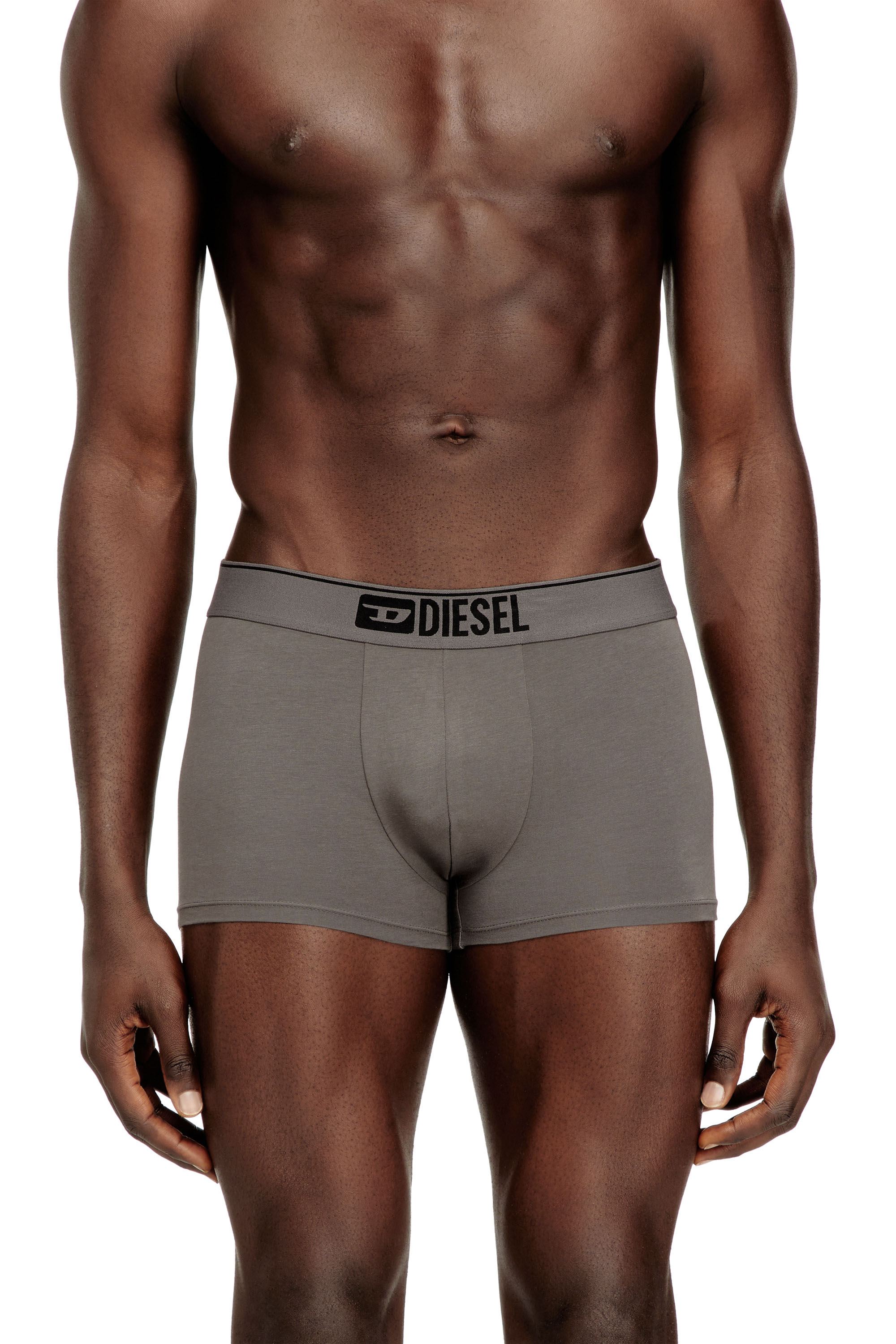 Diesel - UMBX-DAMIENTHREEPACK, Man's Three-pack of plain boxer in Black/Grey - 2