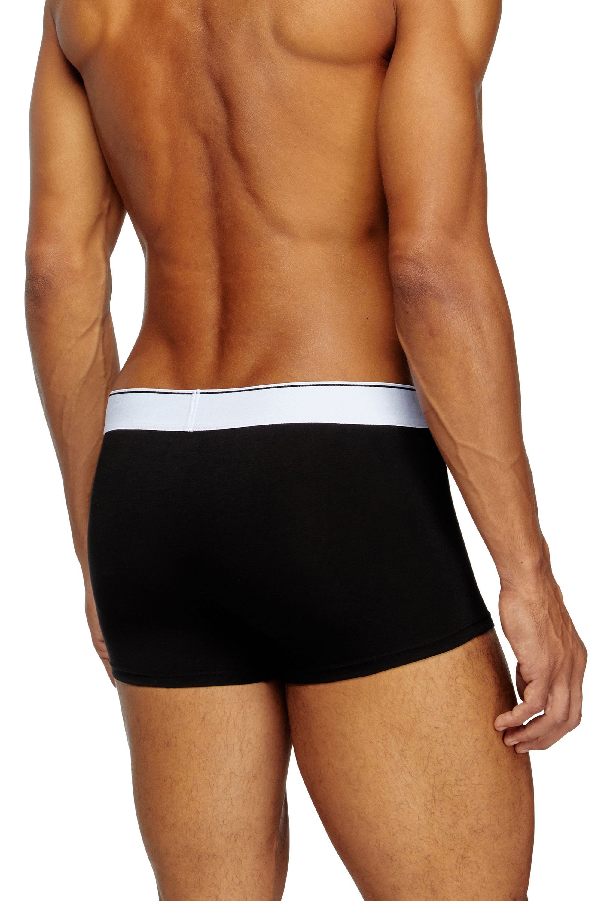 Diesel - UMBX-DAMIENTHREEPACK, Man's Three-pack of plain boxer in Black/White - 3