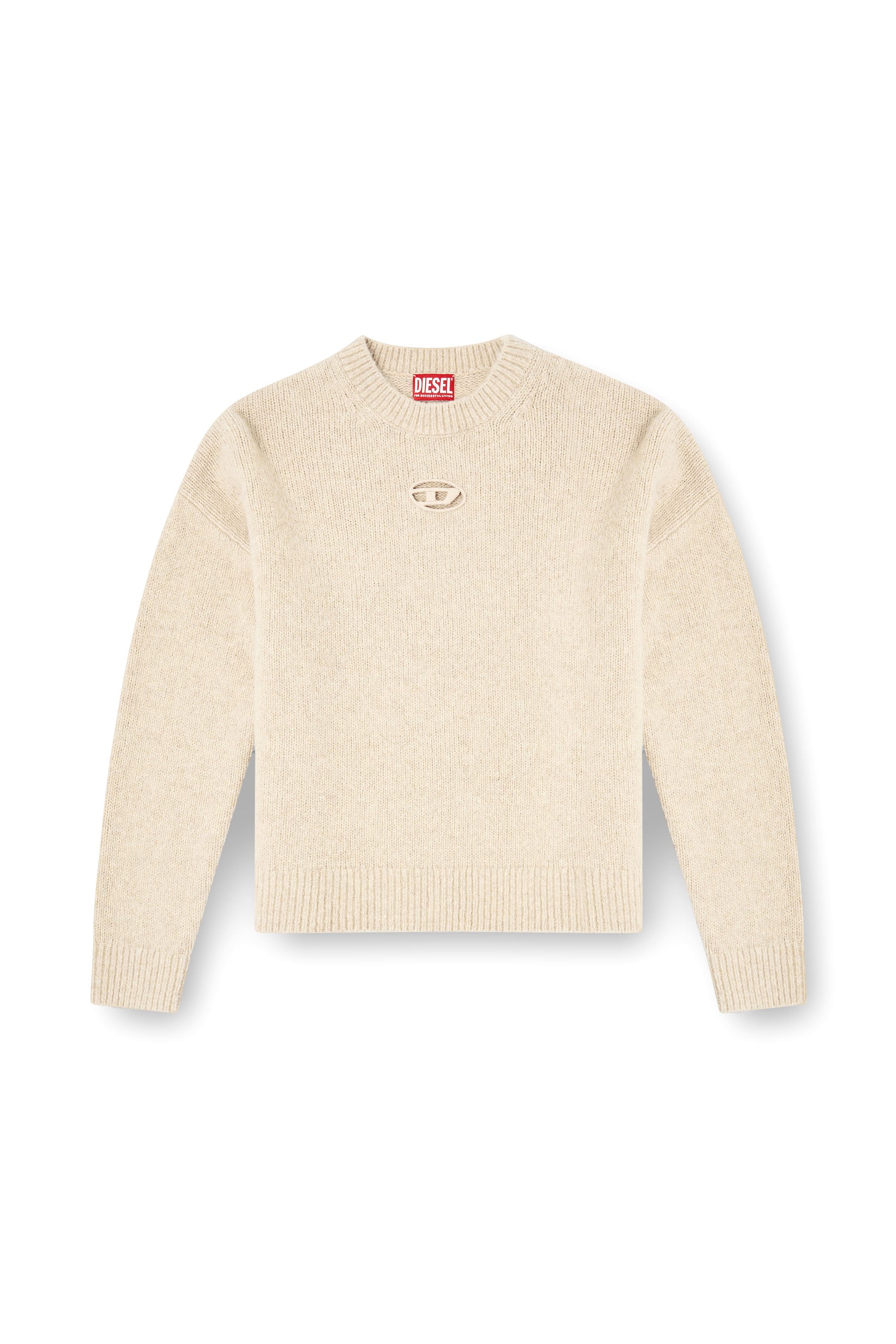 Diesel - M-AREETA, Woman's Jumper in wool and alpaca blend in Beige - 3