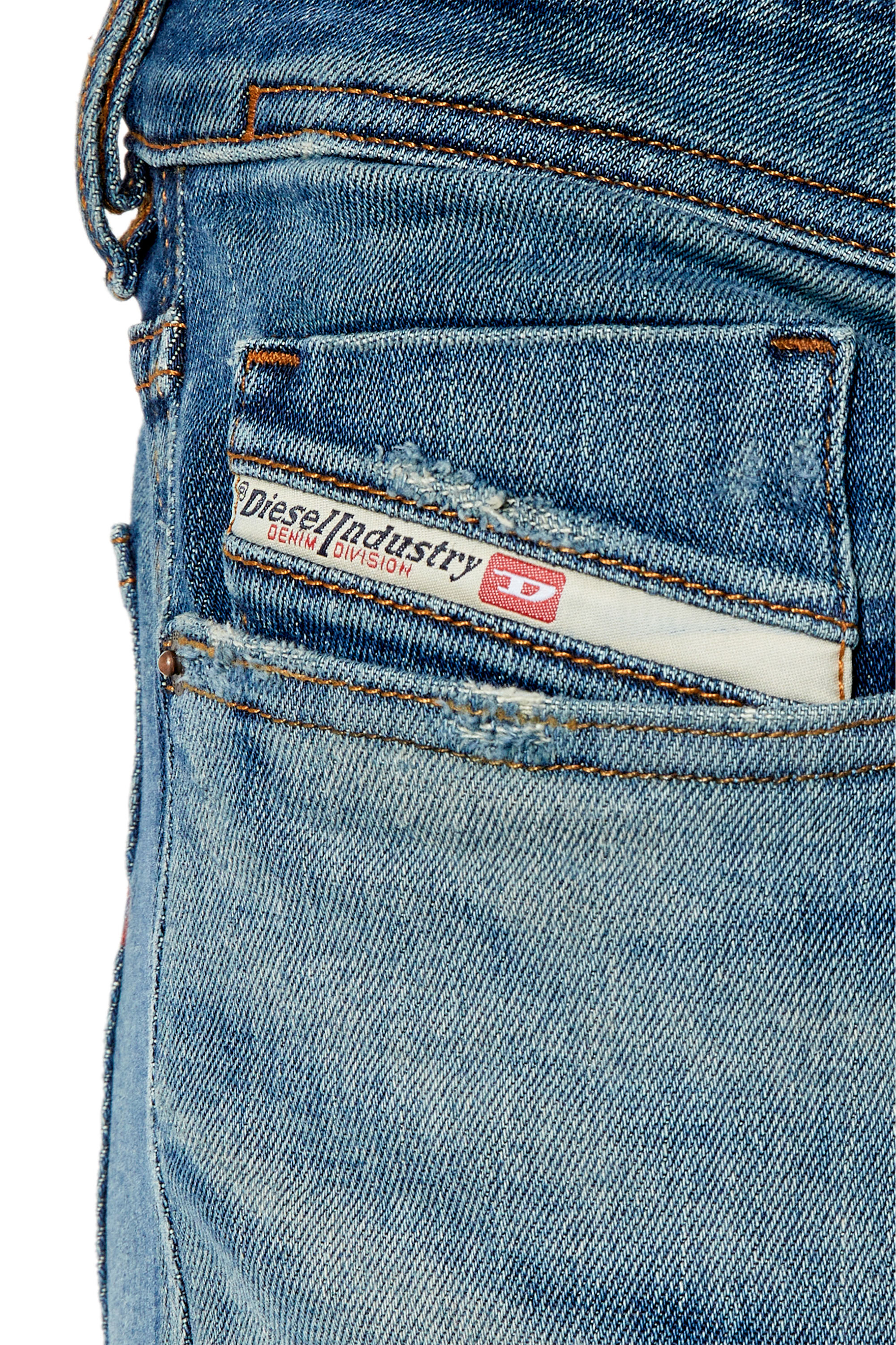 Diesel - 1979 Sleenker 0NFAM Skinny Jeans, Medium blue - Image 3