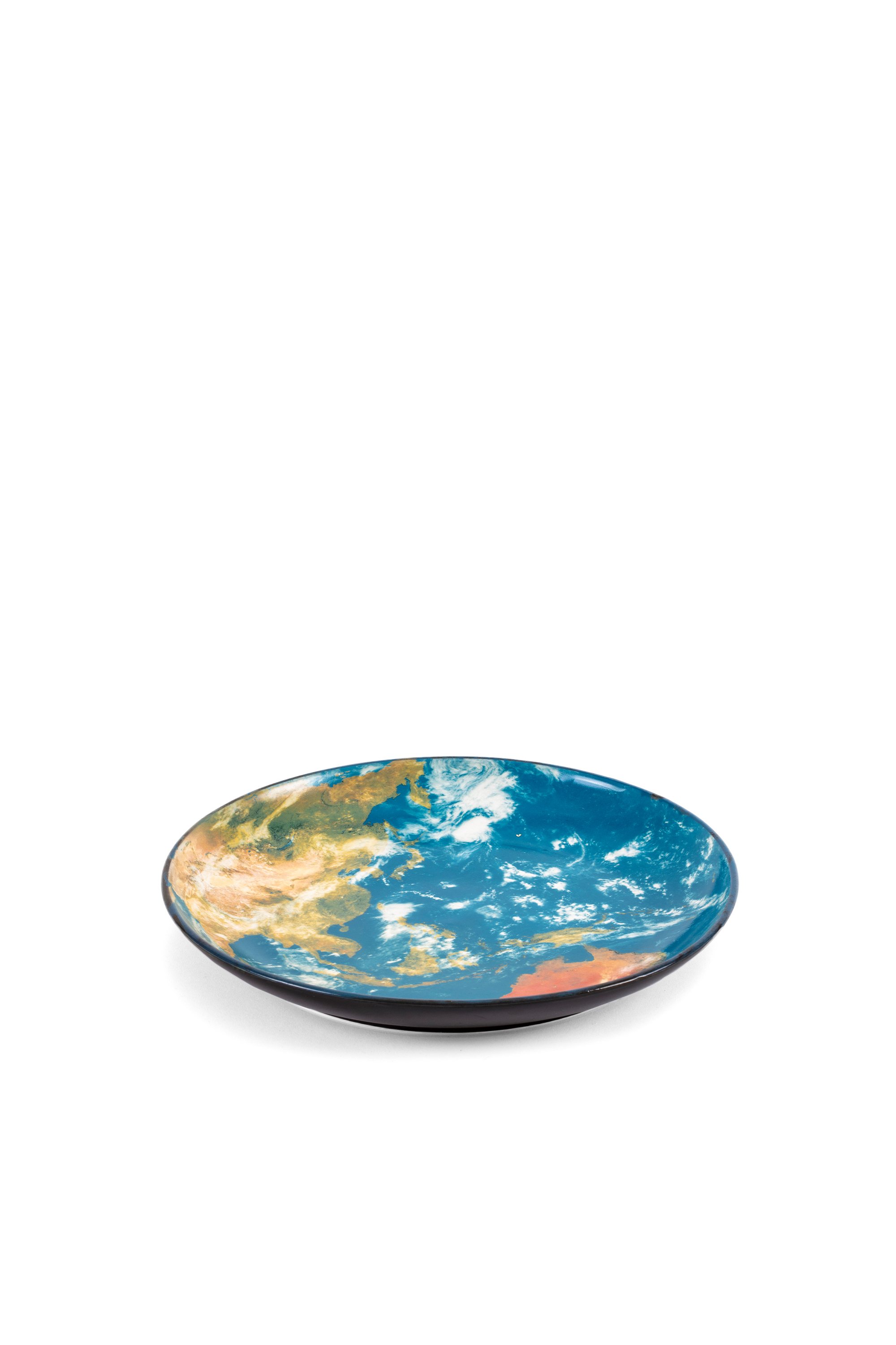 Diesel - 10834 COSMIC DINER, Unisex's Porcelain plate "Cosmic diner"  - Earth Asia in Blue - 4