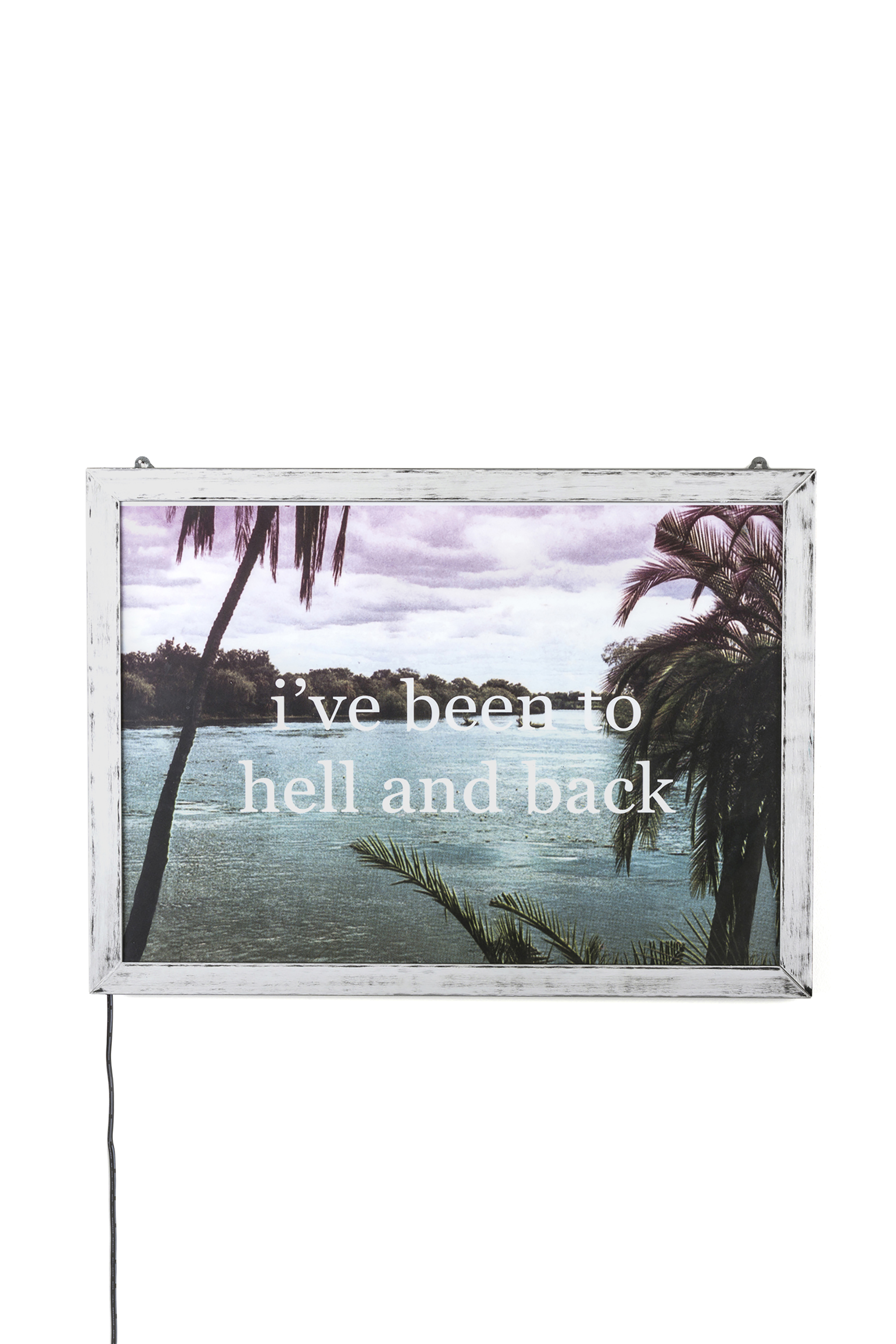 Diesel - 11022 FRAME IT!, Unisex's Poster "I've been to hell and back" in Silver - 1