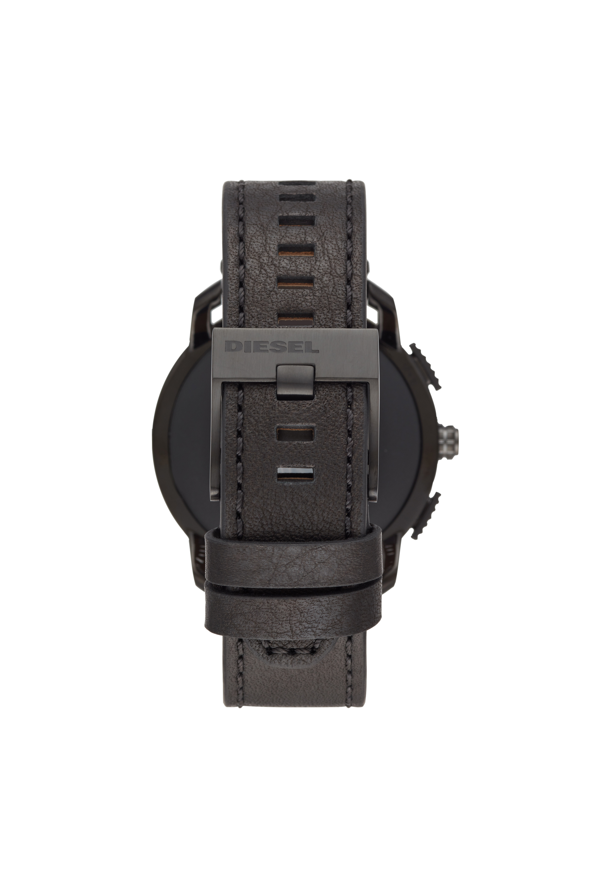 Diesel - DT2016, Man's Axial Smartwatch - Bronze Stainless Steel and Black Leather in Black/Bronze - 2