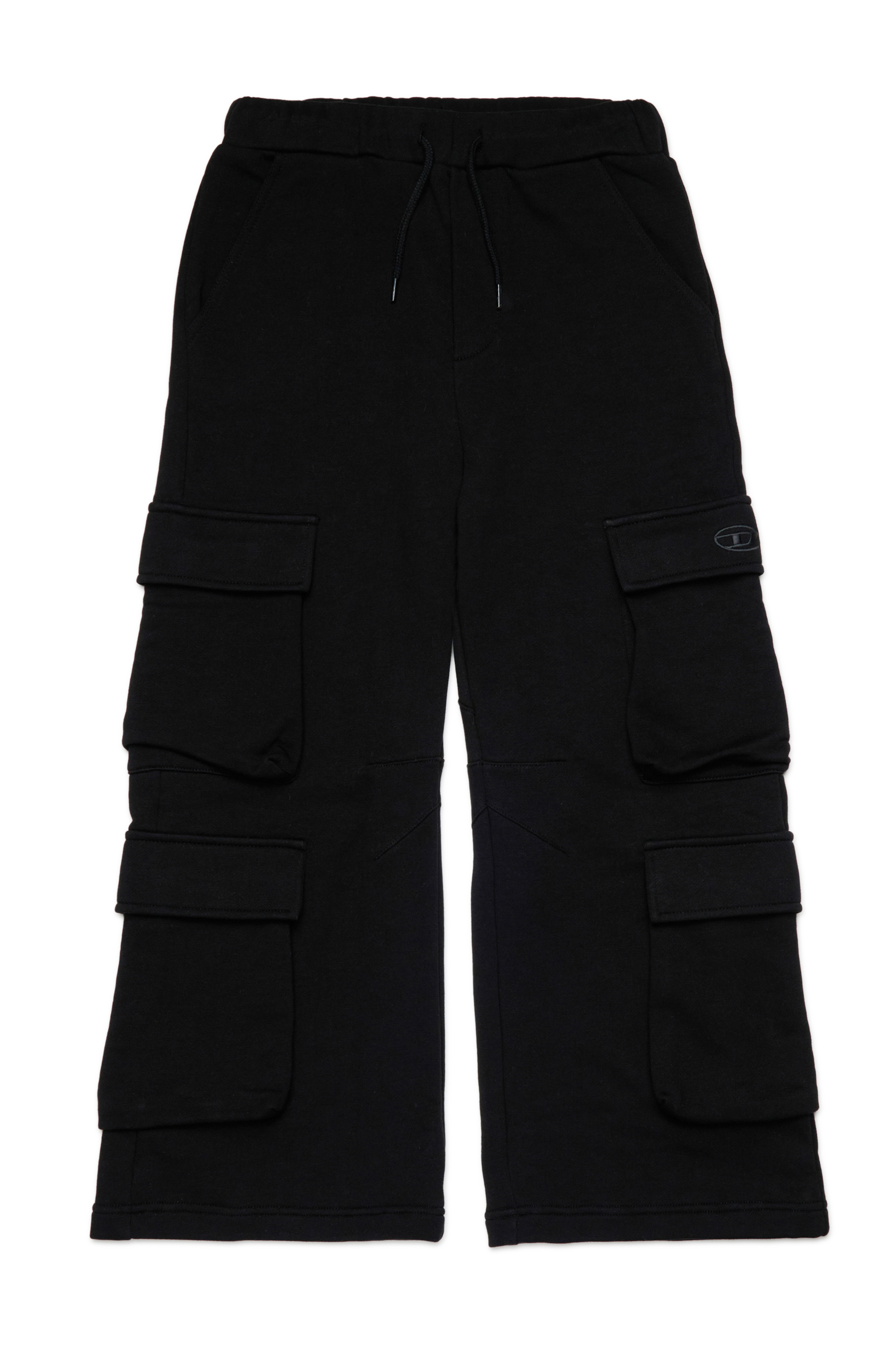 Diesel - PASDIR, Woman's Cotton pants with cargo pockets. in Black - 1