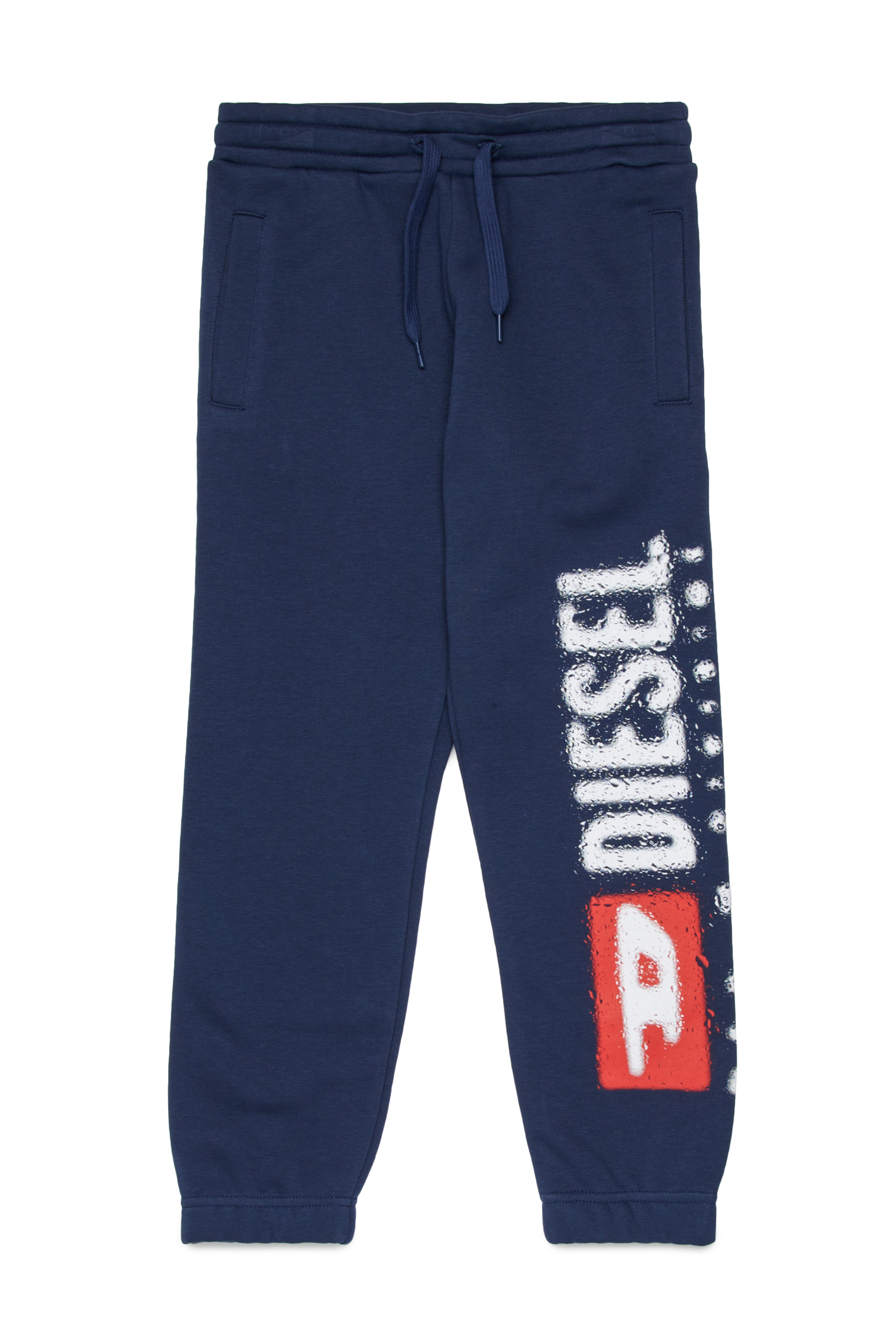 Diesel - PANTLI, Man's Cotton sweatpants with drawstring in Blue - 1