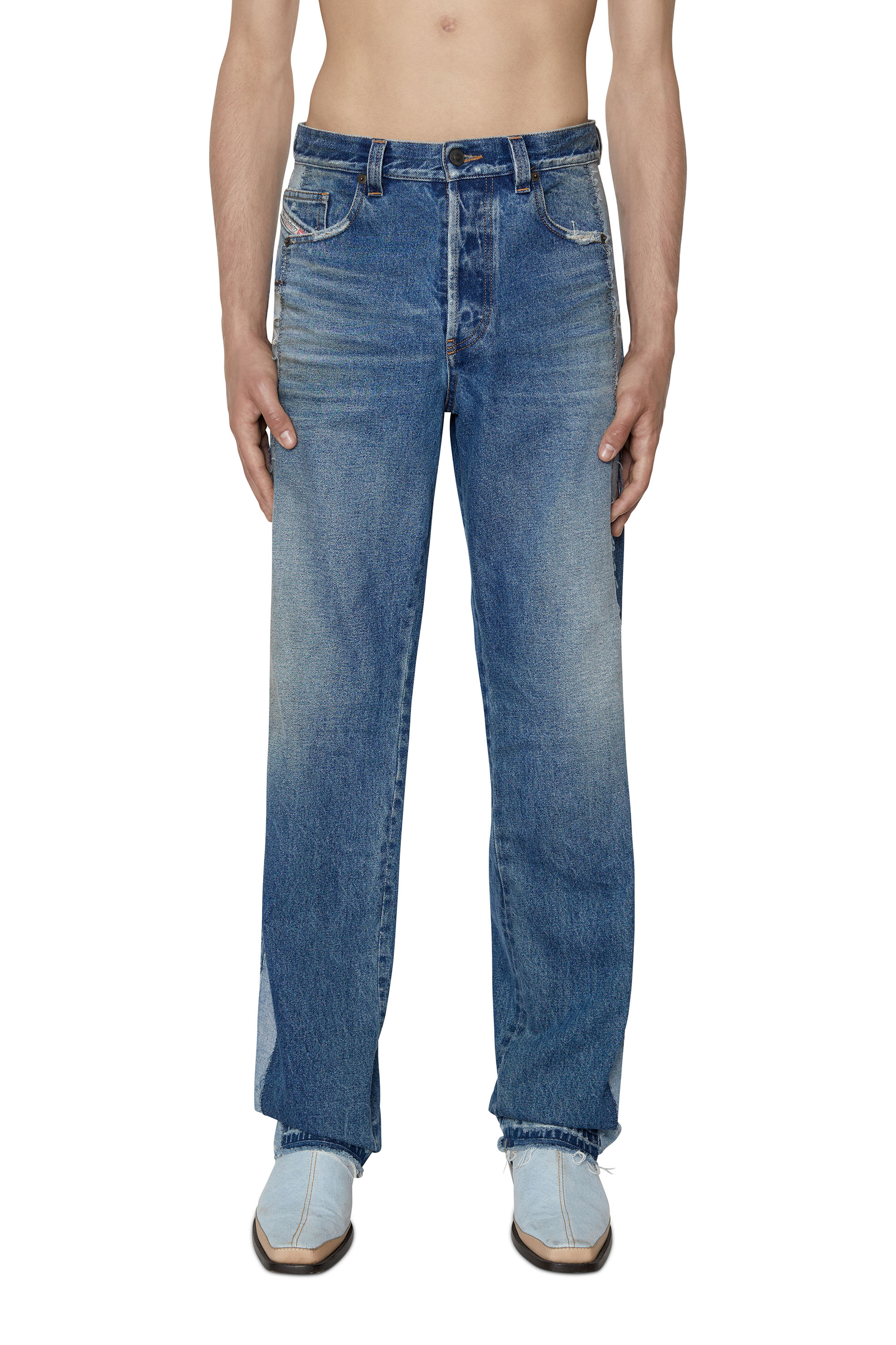 Diesel - 2010 D-Macs 09E23 Straight Jeans, Medium blue - Image 1