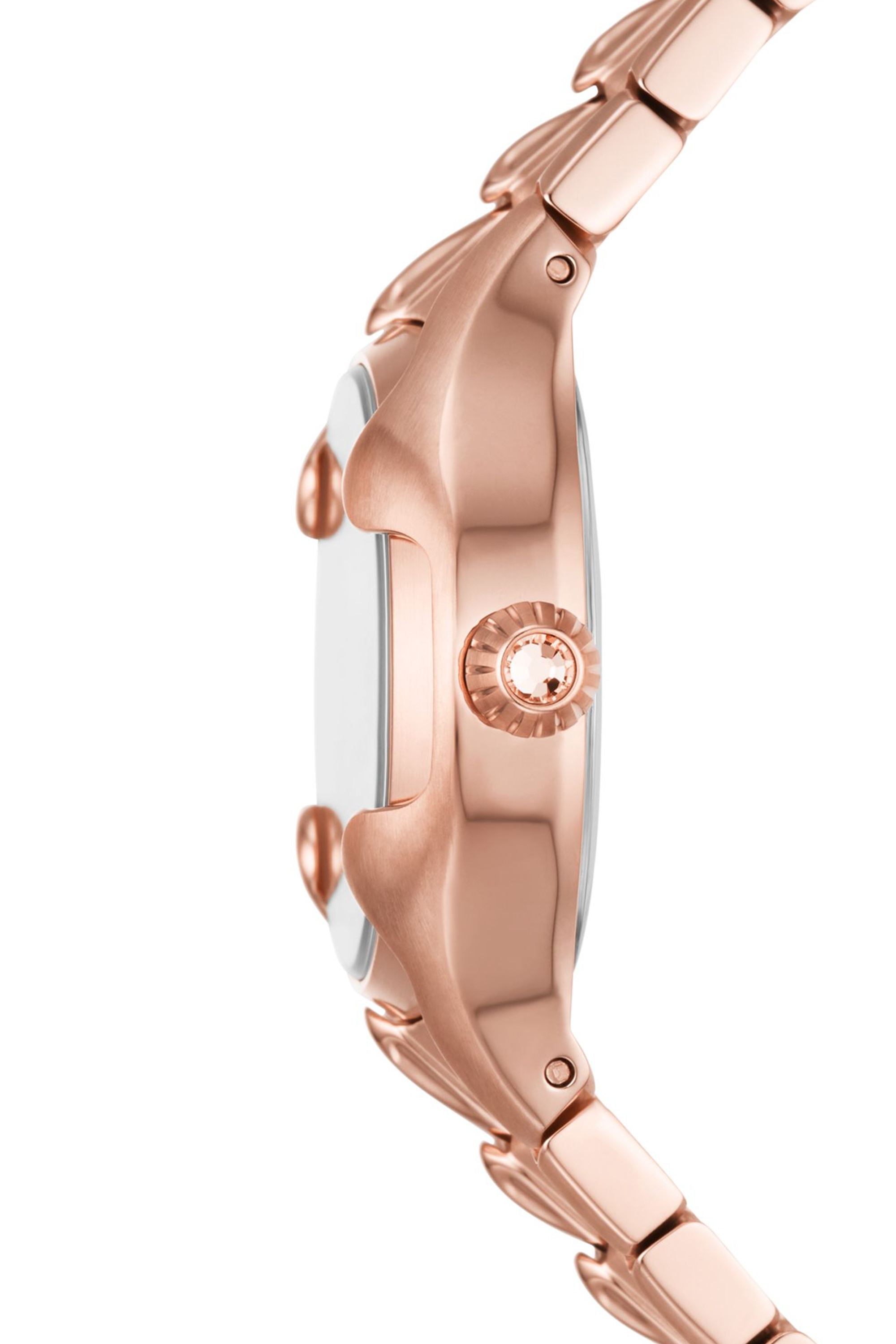 Diesel - DZ5604, Woman Vert three-hand rose gold-tone stainless steel watch in Pink - Image 4
