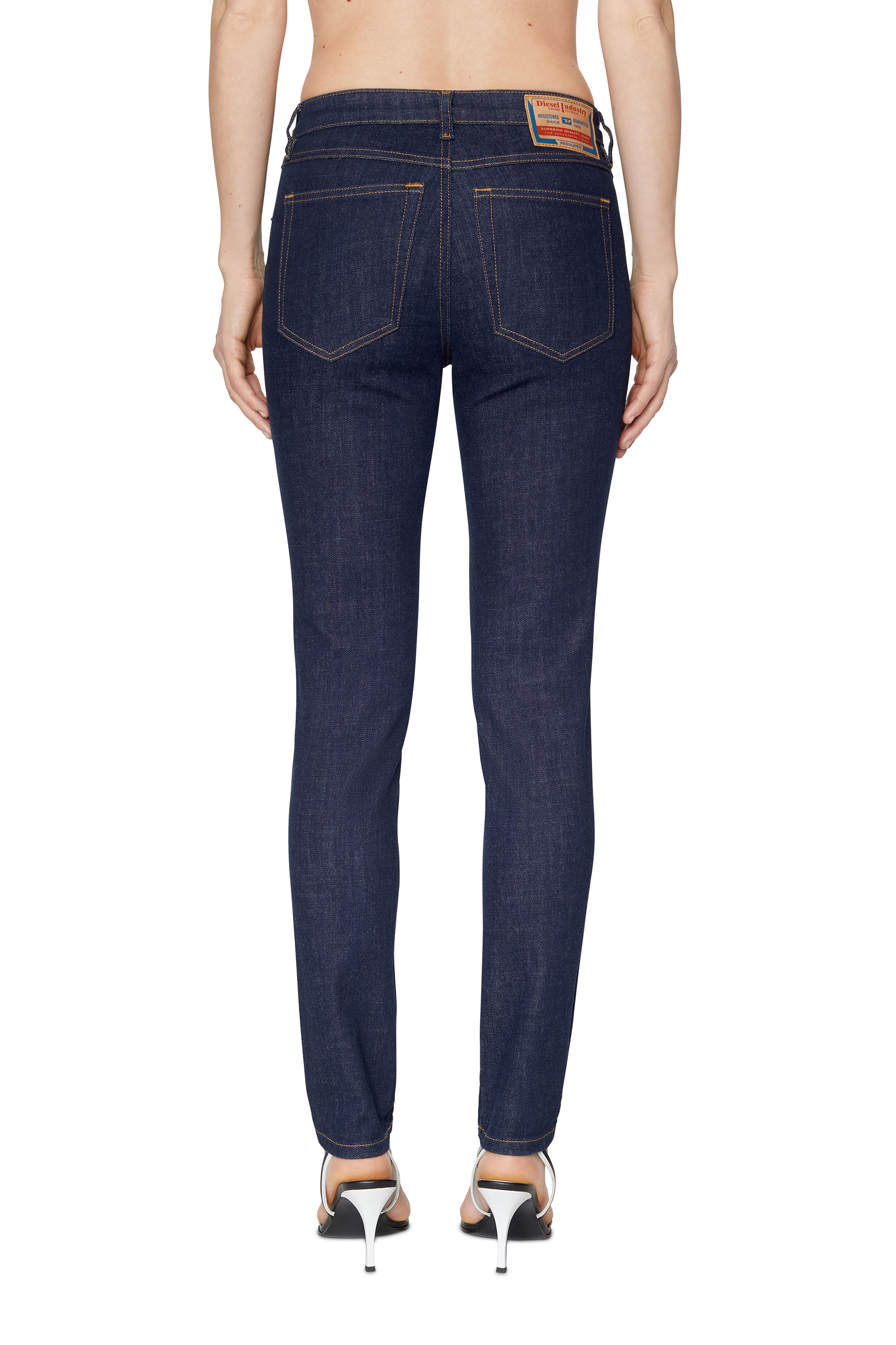 Diesel - 2015 Babhila Z9C17 Skinny Jeans, Dark Blue - Image 2