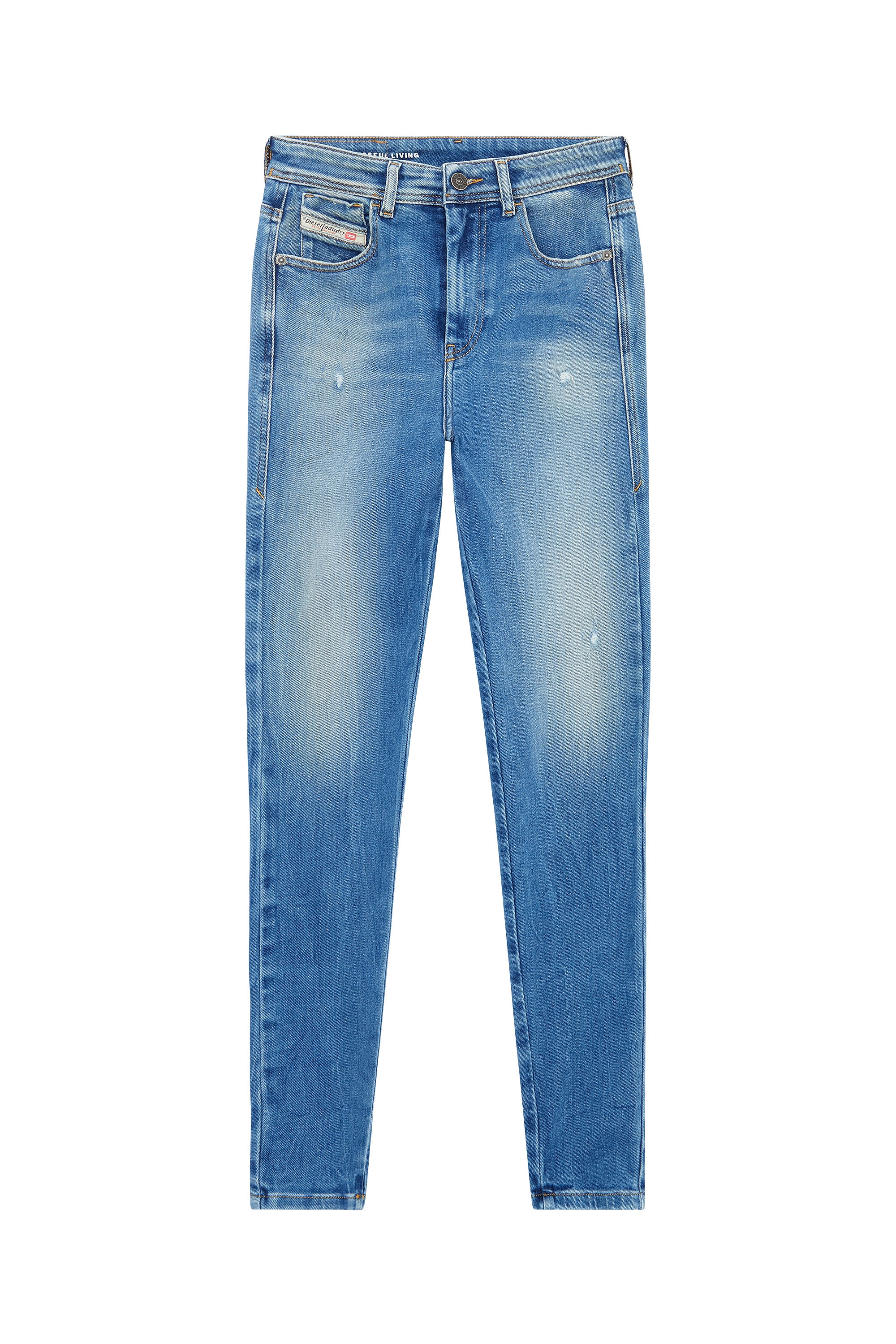Diesel - 1984 Slandy-High 09E91 Super skinny Jeans, Light Blue - Image 5