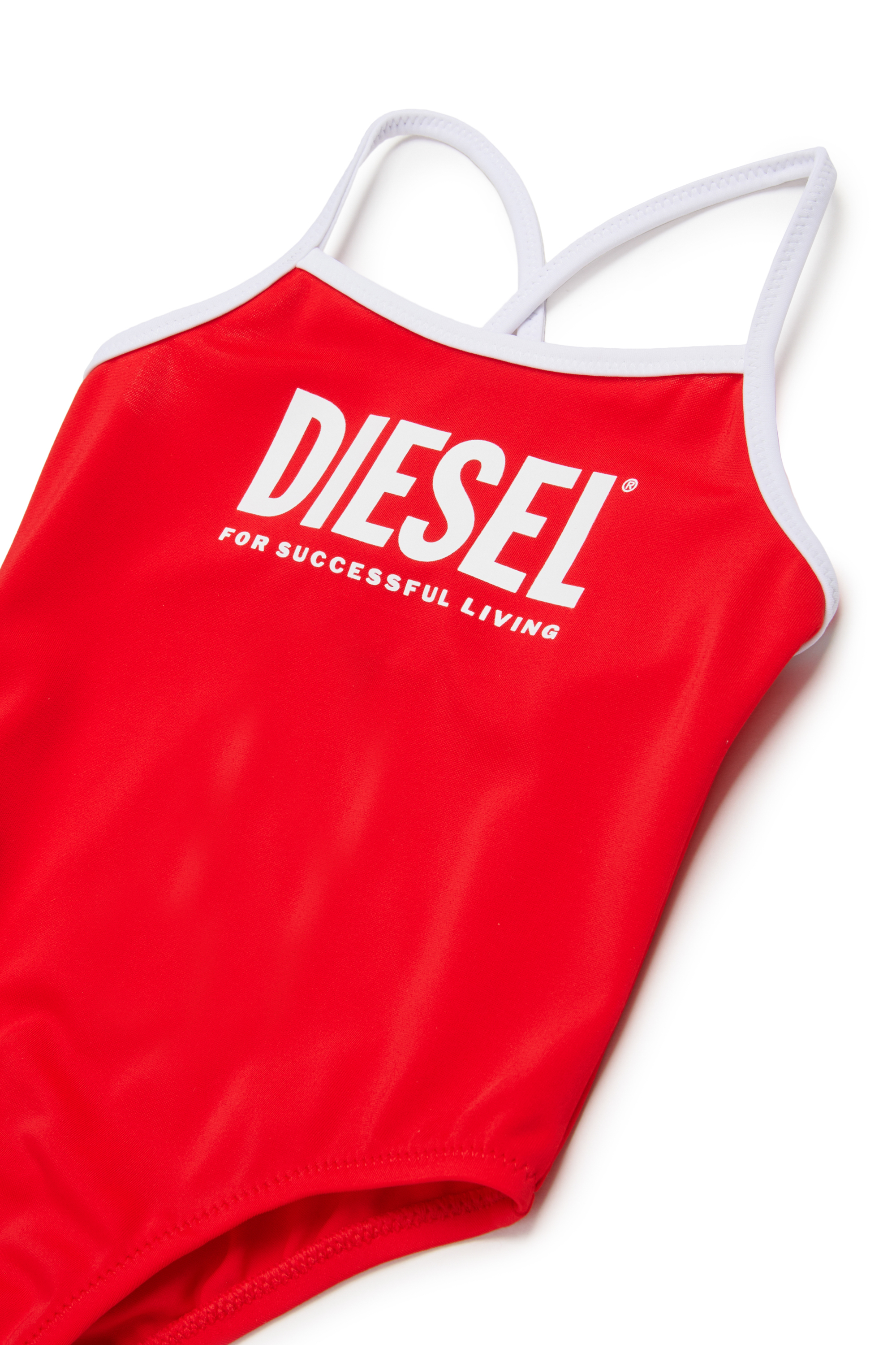 Diesel - MIDIB, Woman's Swimsuit with contrast trims in Red - 3