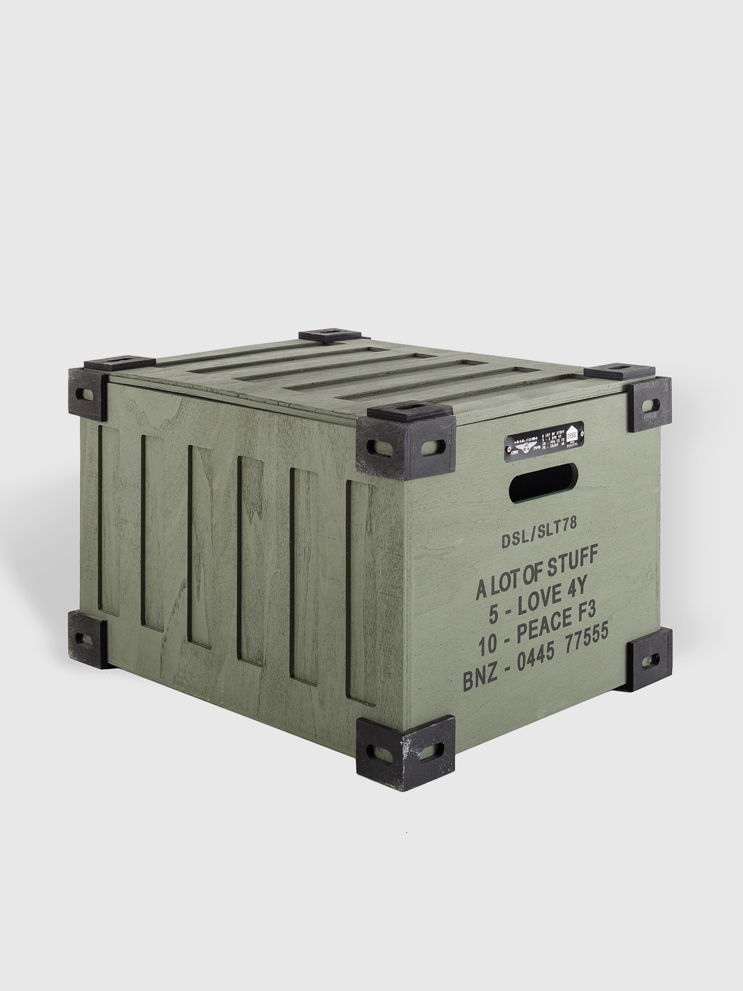 Diesel - 11120 SURVIVAL, Unisex's Wooden box in Military Green - 2