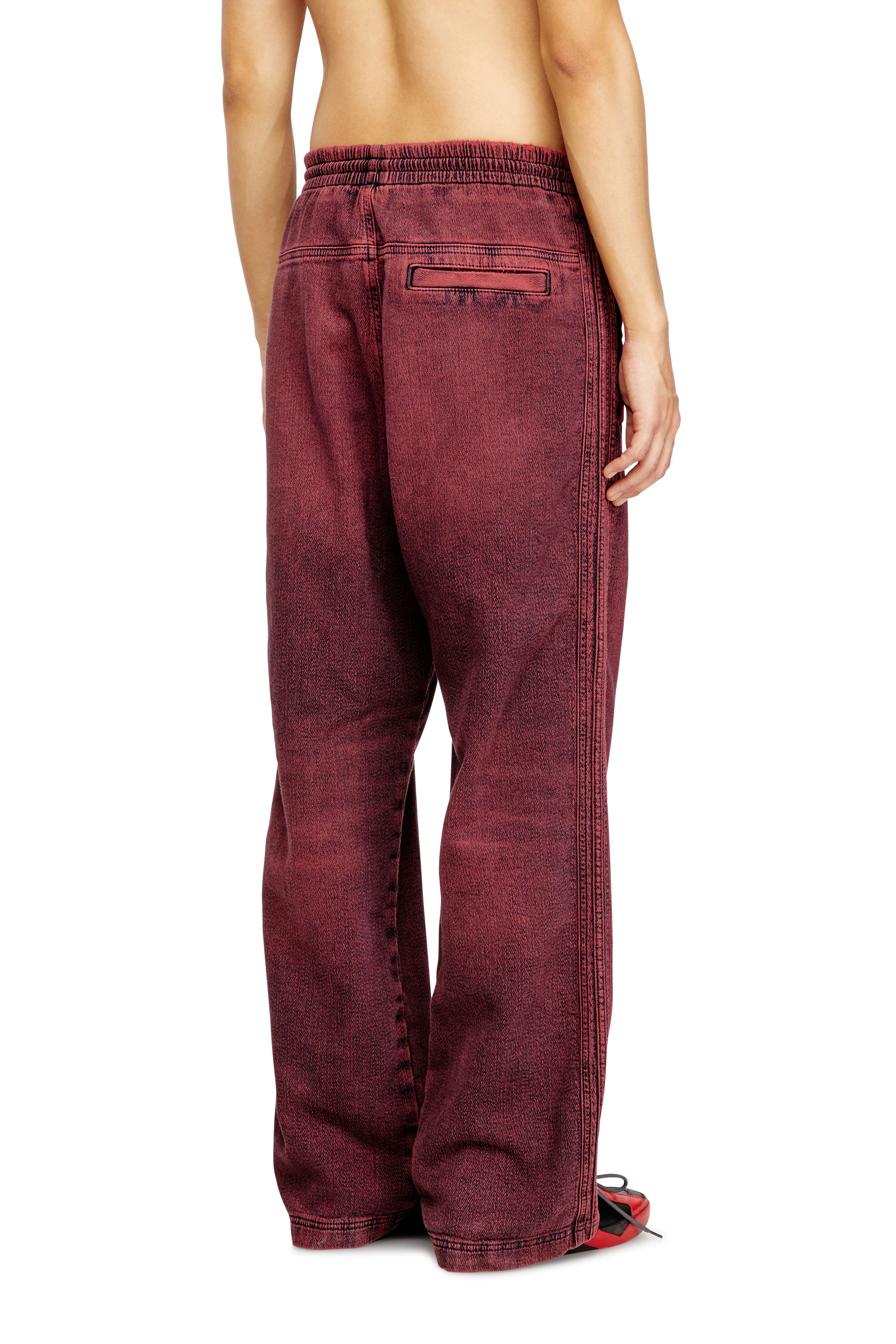 Diesel - Man's Relaxed D-Martyans Track Denim 09Q50, Red - 4