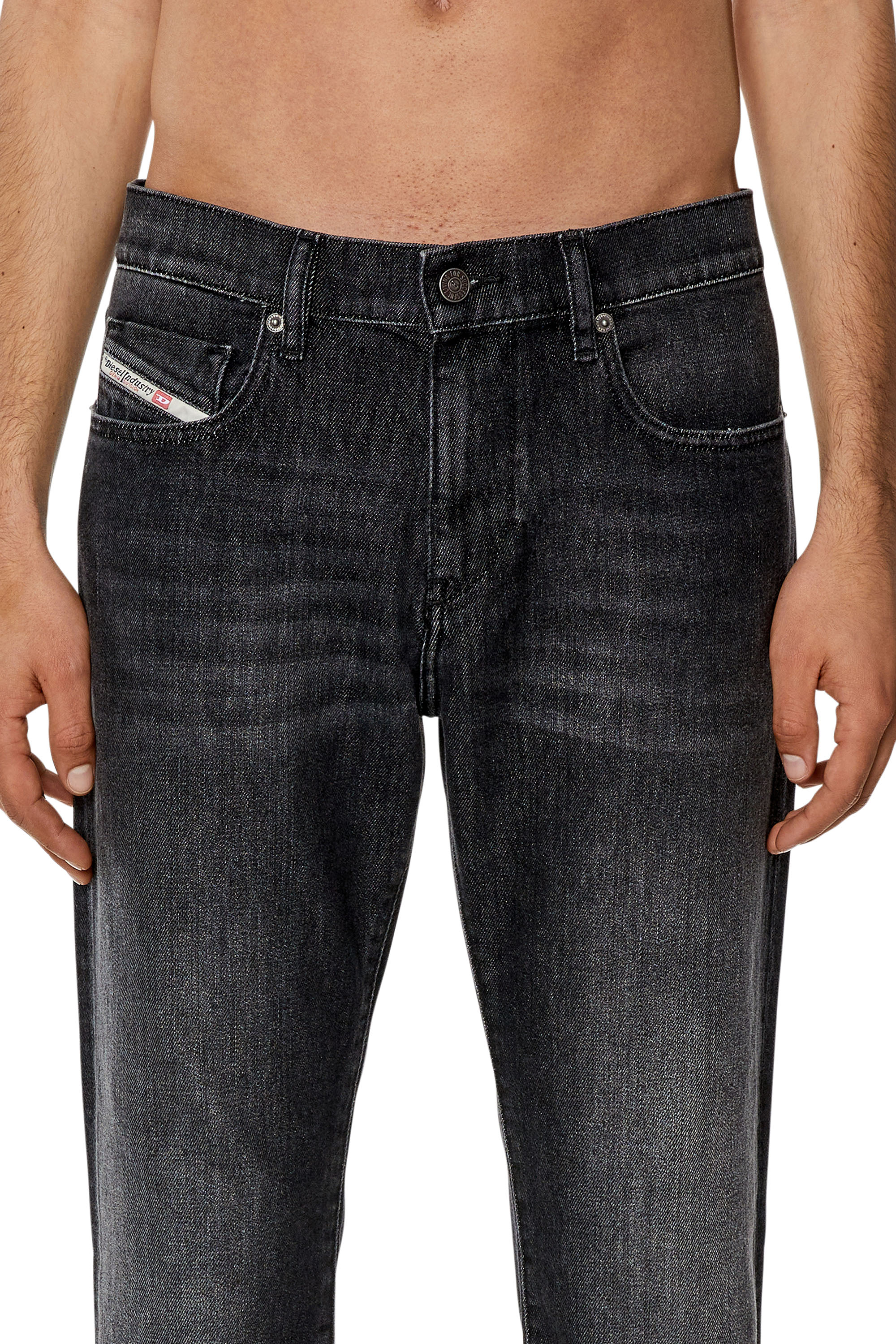 Diesel - Slim Jeans 2019 D-Strukt 09F75, Black/Dark grey - Image 4