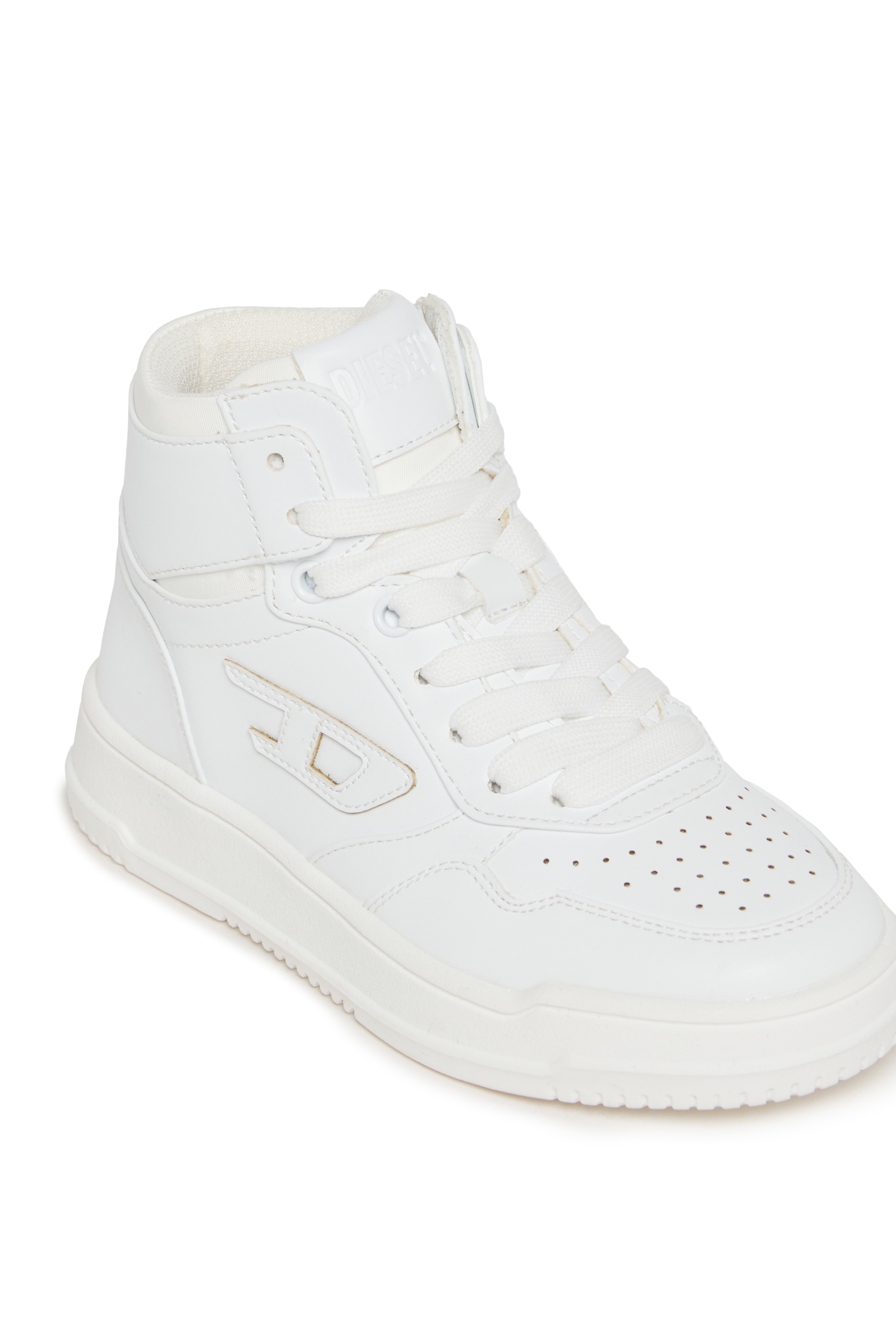 Diesel - S-COU-HI, Unisex's S-COU-HI-High-top sneakers with D detail in White - 4