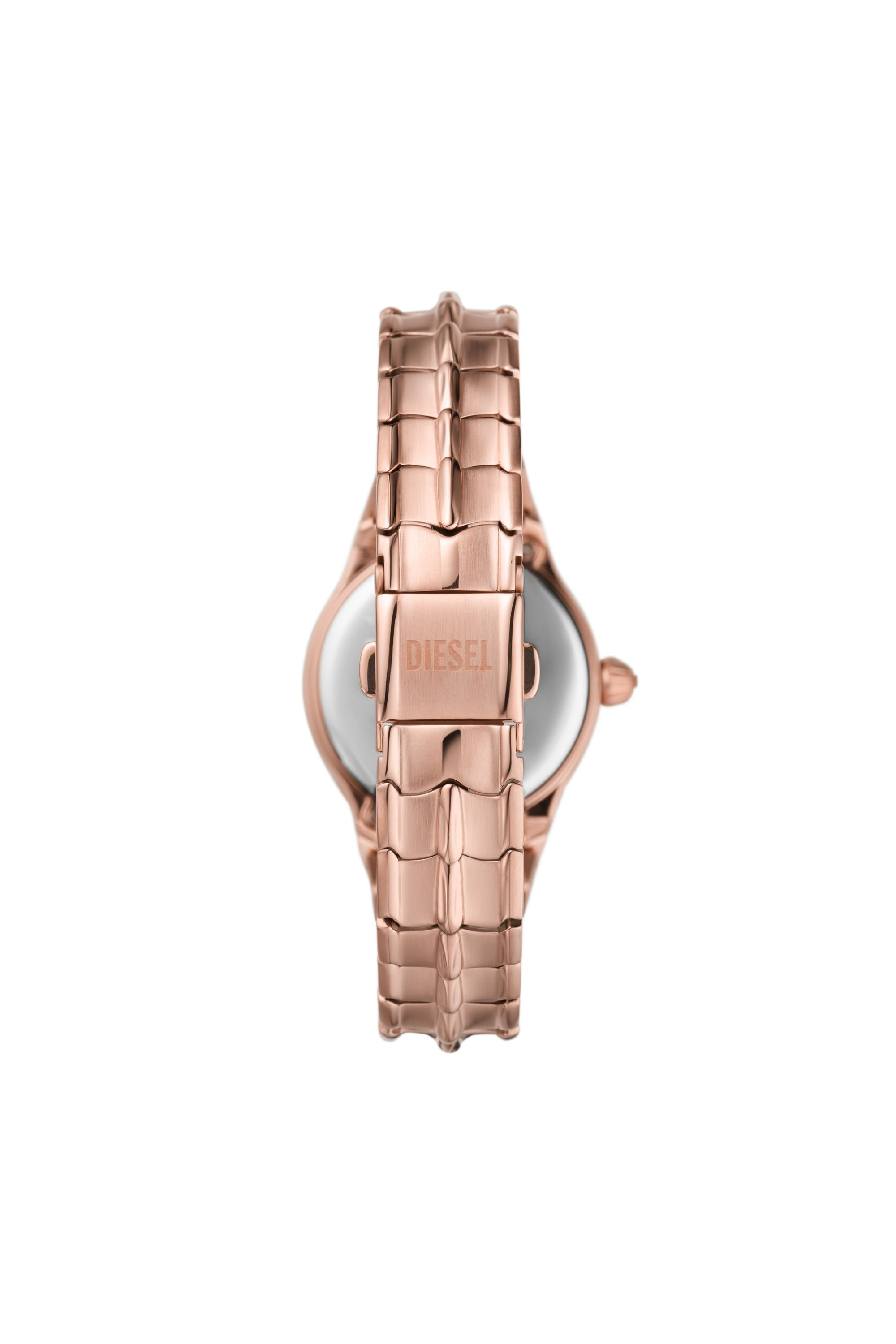Diesel - DZ5604, Woman Vert three-hand rose gold-tone stainless steel watch in Pink - Image 3