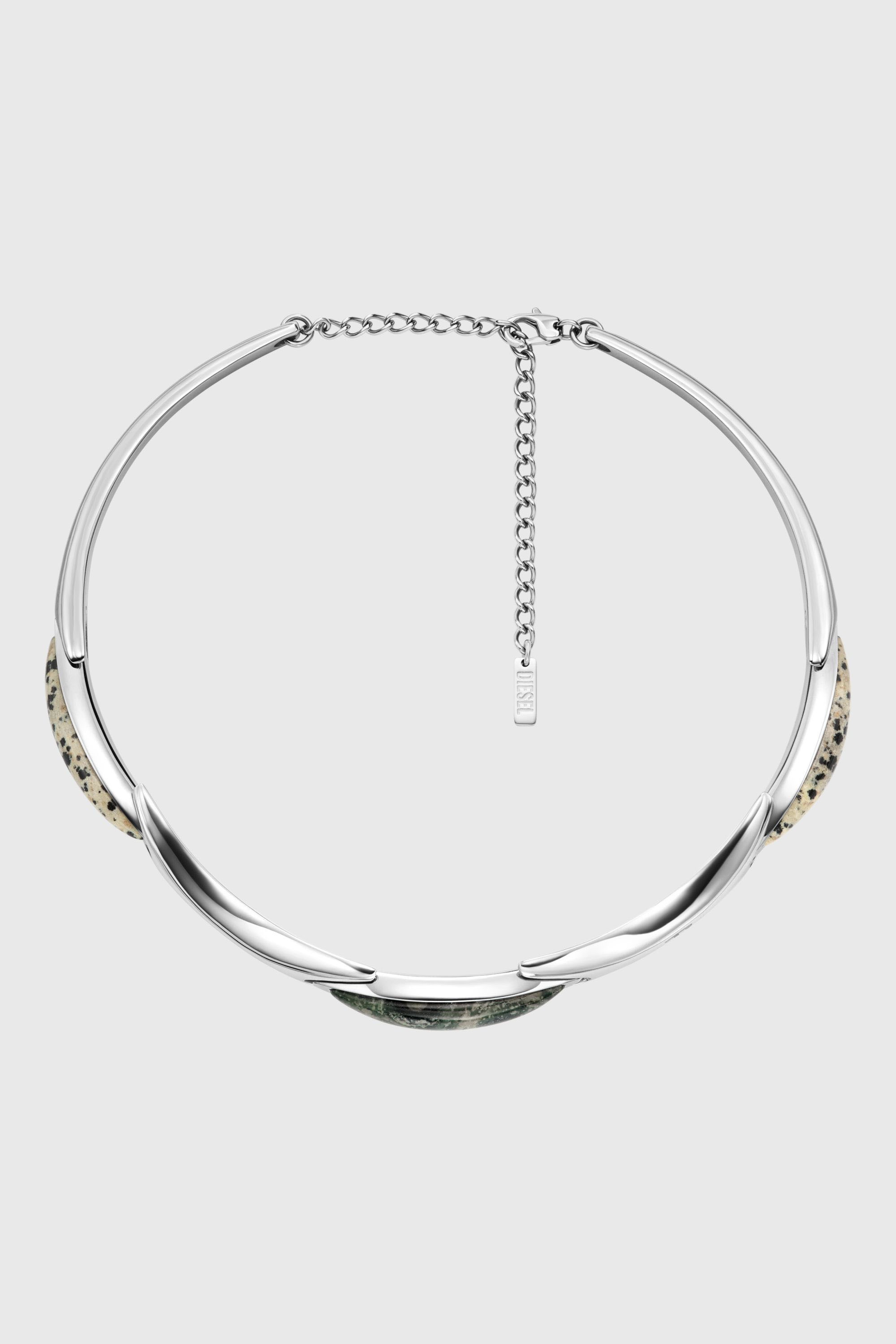 Diesel - DX167740 JEWELLERY, Unisex's Stainless Steel Choker Necklace in Silver - 1