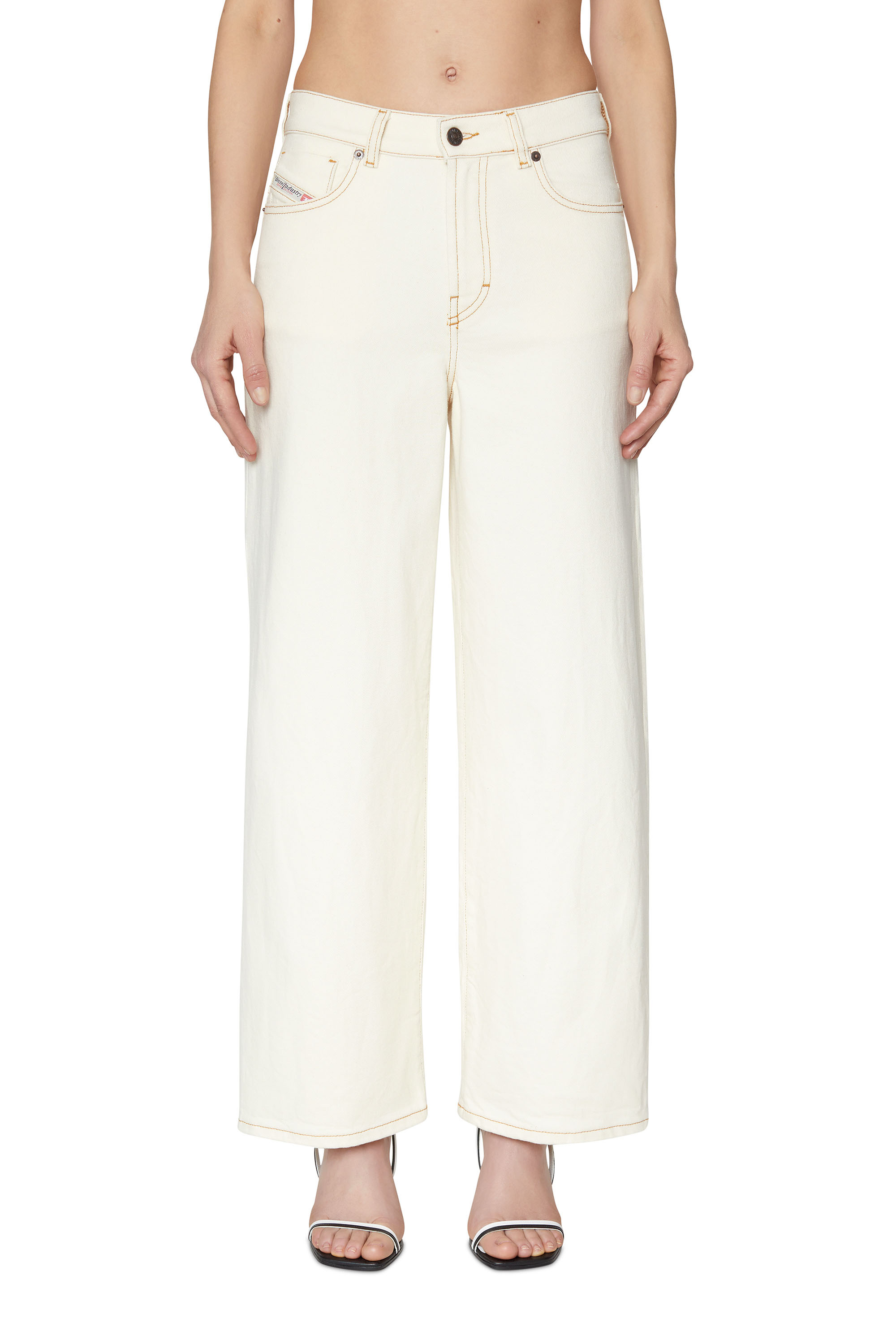Diesel - 2000 09B94 Bootcut and Flare Jeans, White - Image 1