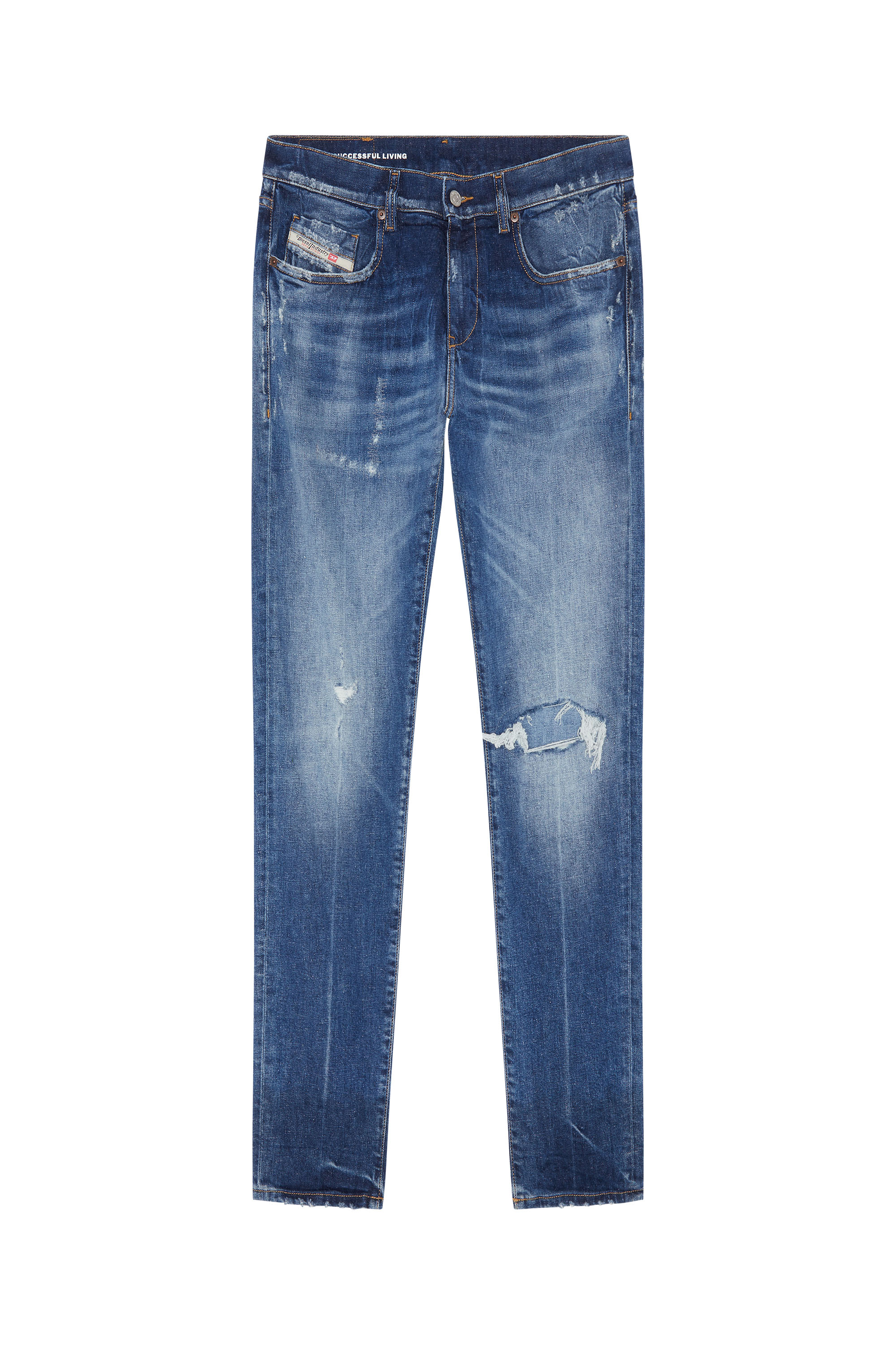 Diesel - 2019 D-Strukt 09G15 Slim Jeans, Medium blue - Image 5