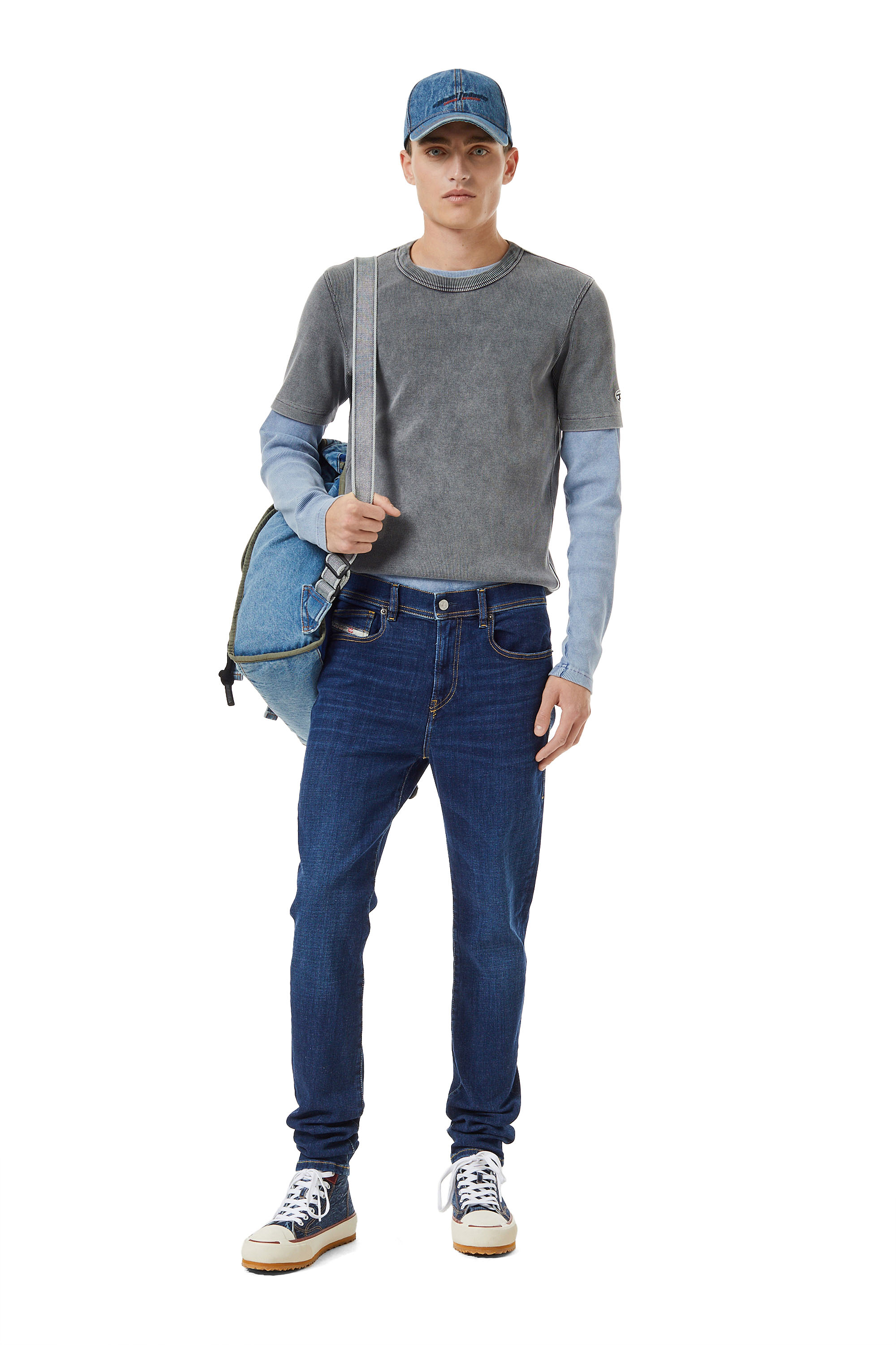 Diesel - 1983 D-Amny 09B98 Skinny Jeans, Dark Blue - Image 5