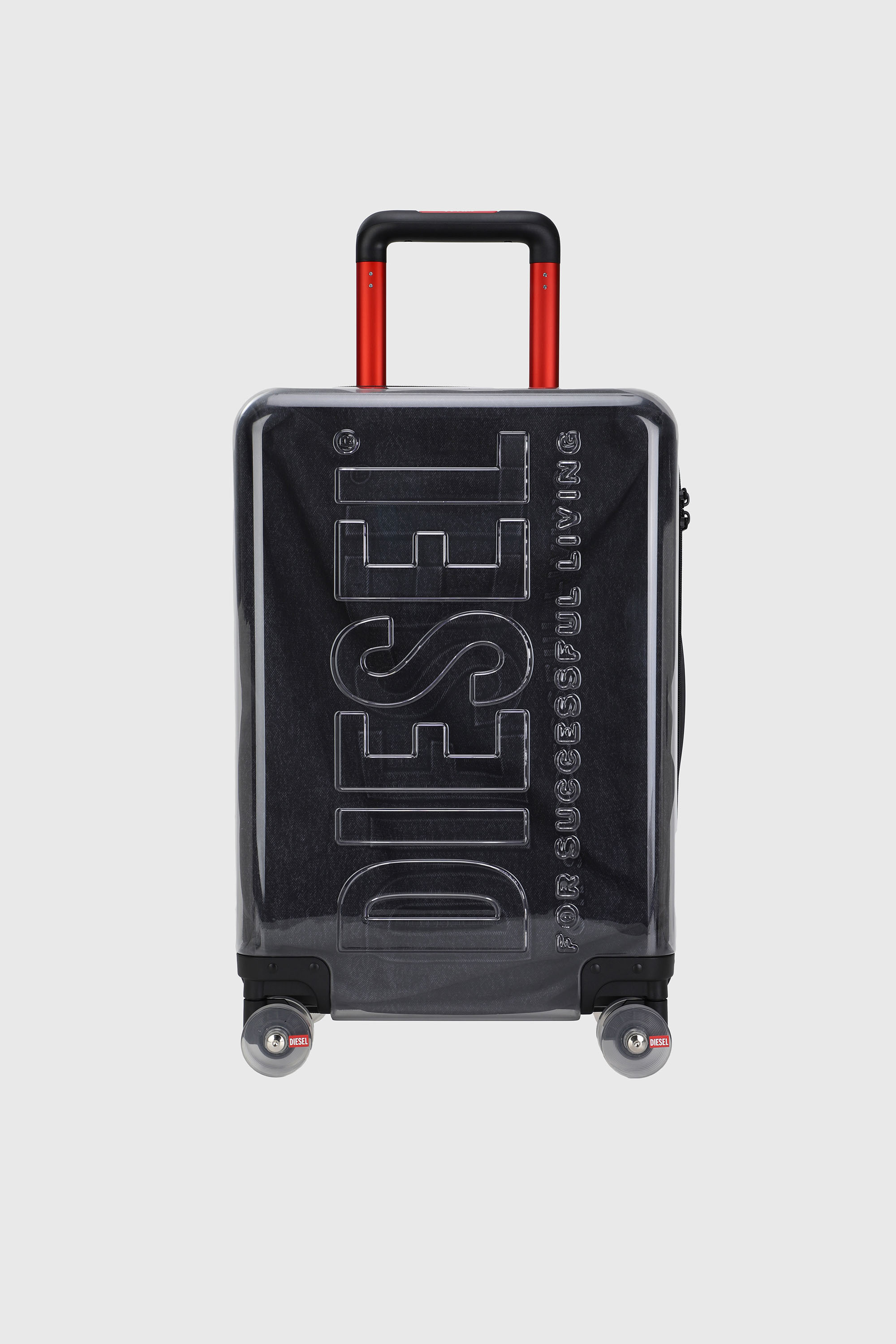 Transparent logo suitcase size S