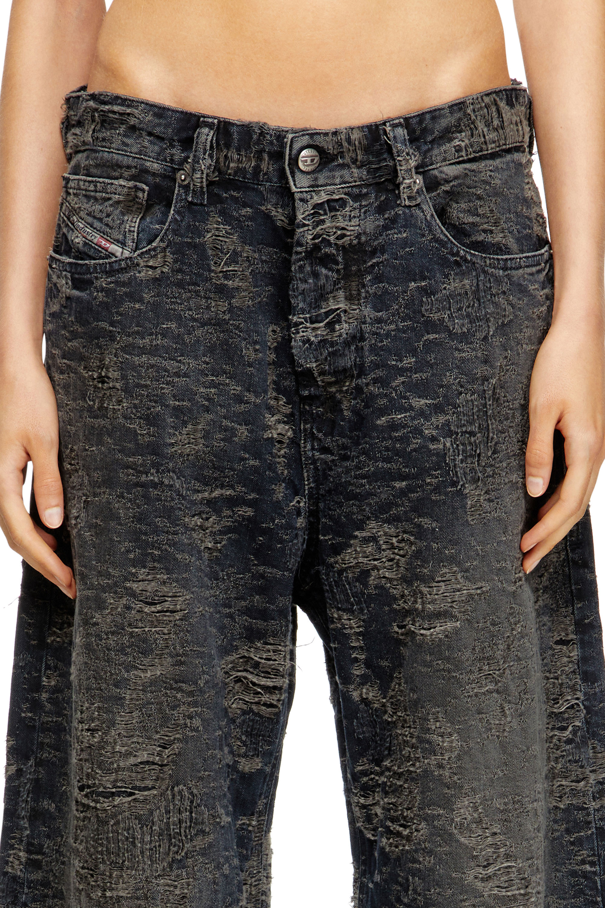 Relaxed Jeans 1996 D-Sire 007BV, Black/Dark grey Diesel - Woman's Relaxed Jeans 1996 D-Sire 007BV, Black/Dark grey - 5