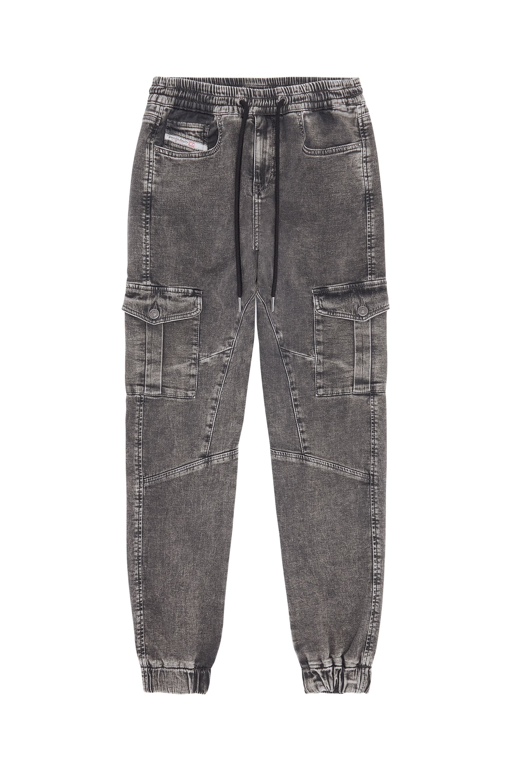 Diesel - D-Ursy Track Denim 069ZF Slim, Black/Dark grey - Image 6