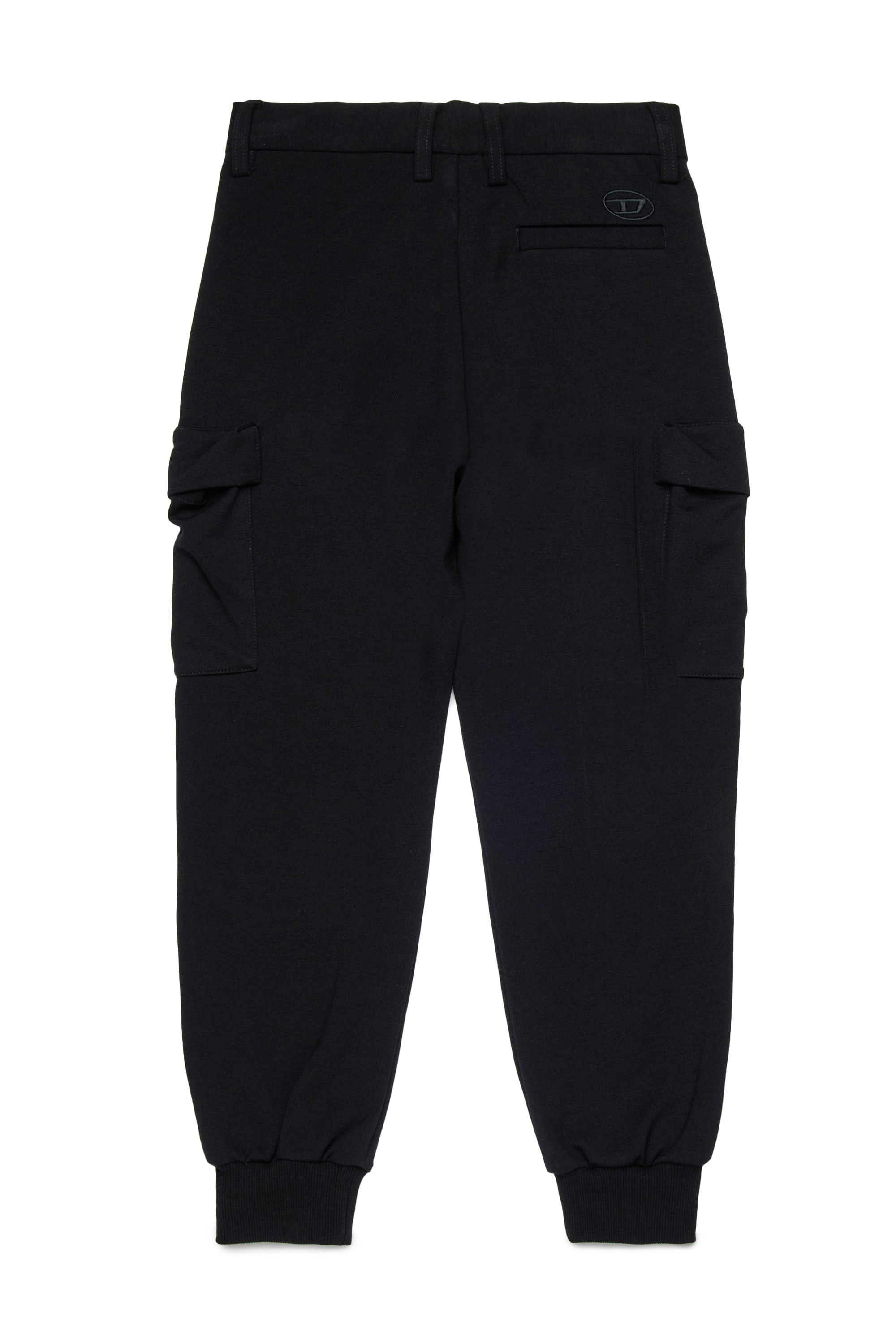 Diesel - PACLO, Man's Viscose cargo pants with pockets in Black - 2