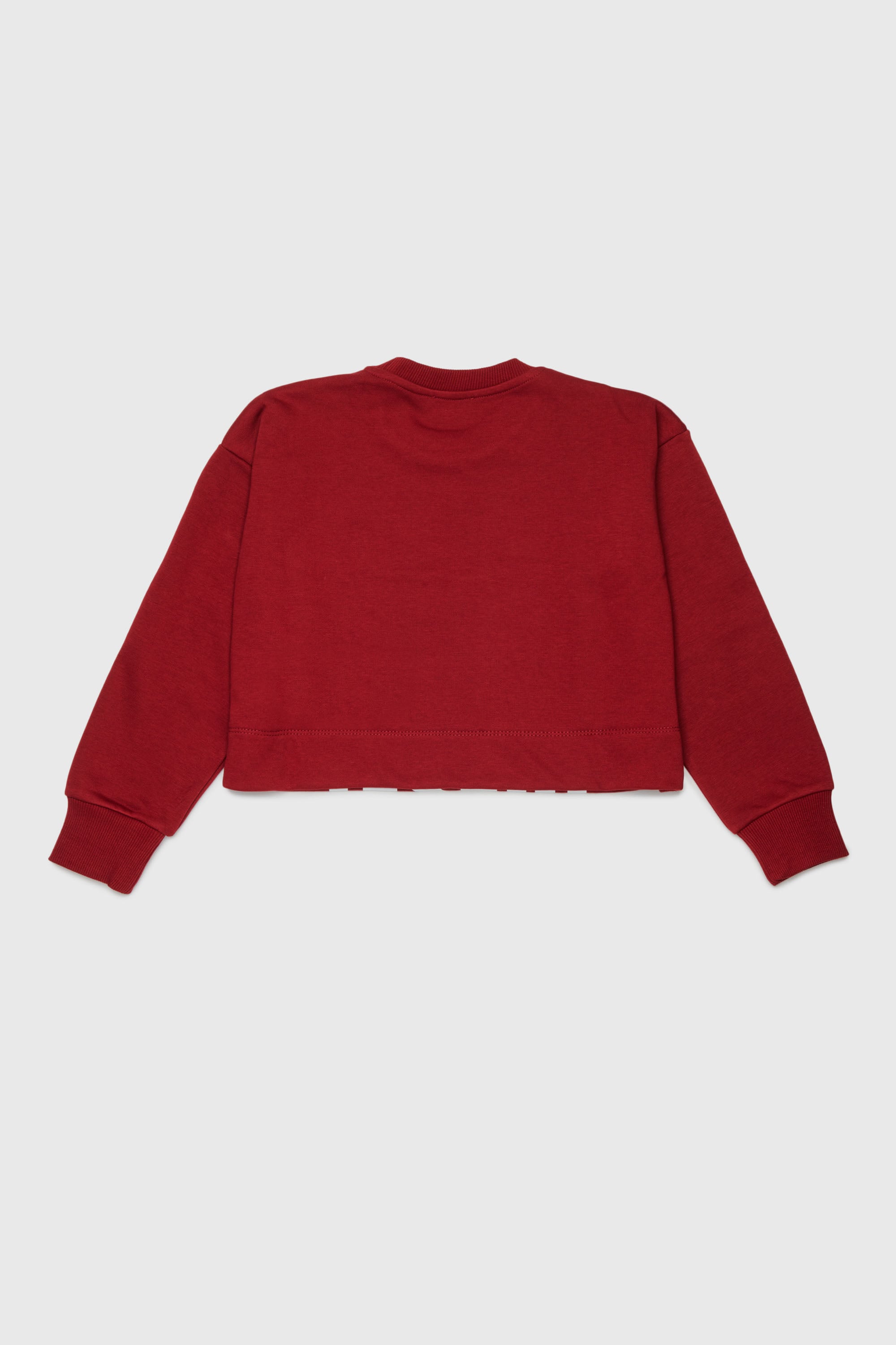 Diesel - SCEFY, Woman's Sweatshirt with cut-off logo in Red - 2