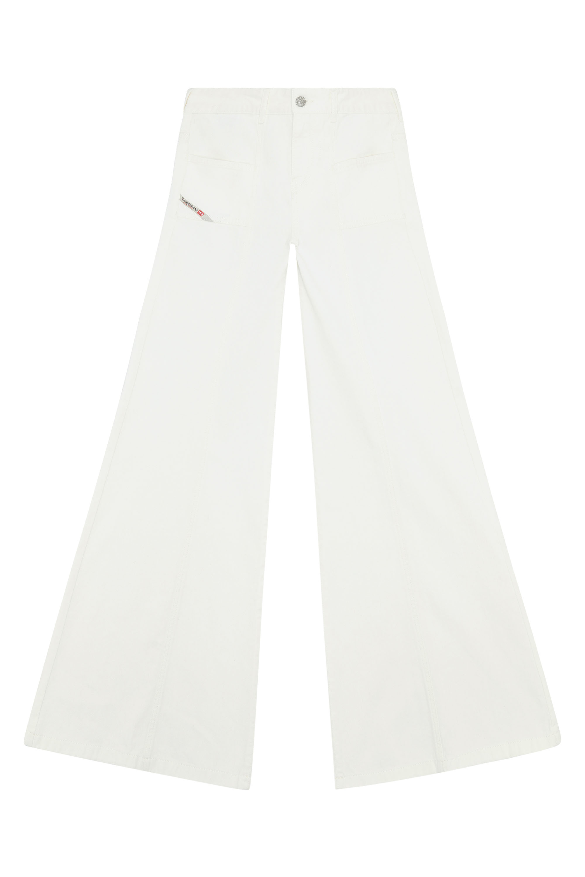 Diesel - Bootcut and Flare Jeans D-Akii 068JQ, White - Image 3