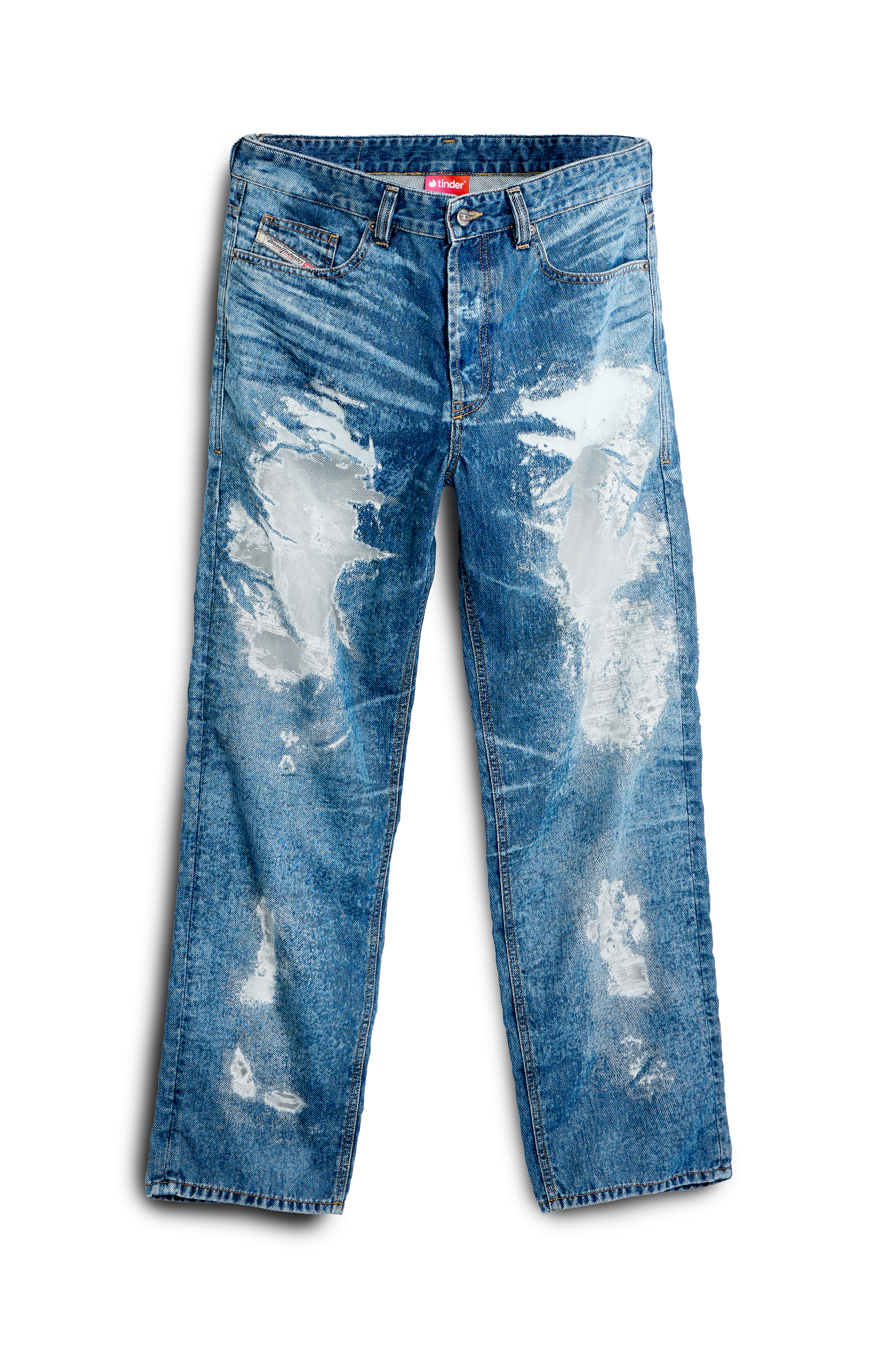Diesel - Man's Regular Jeans 2024 D-Macs 068ZH, Medium blue - 3