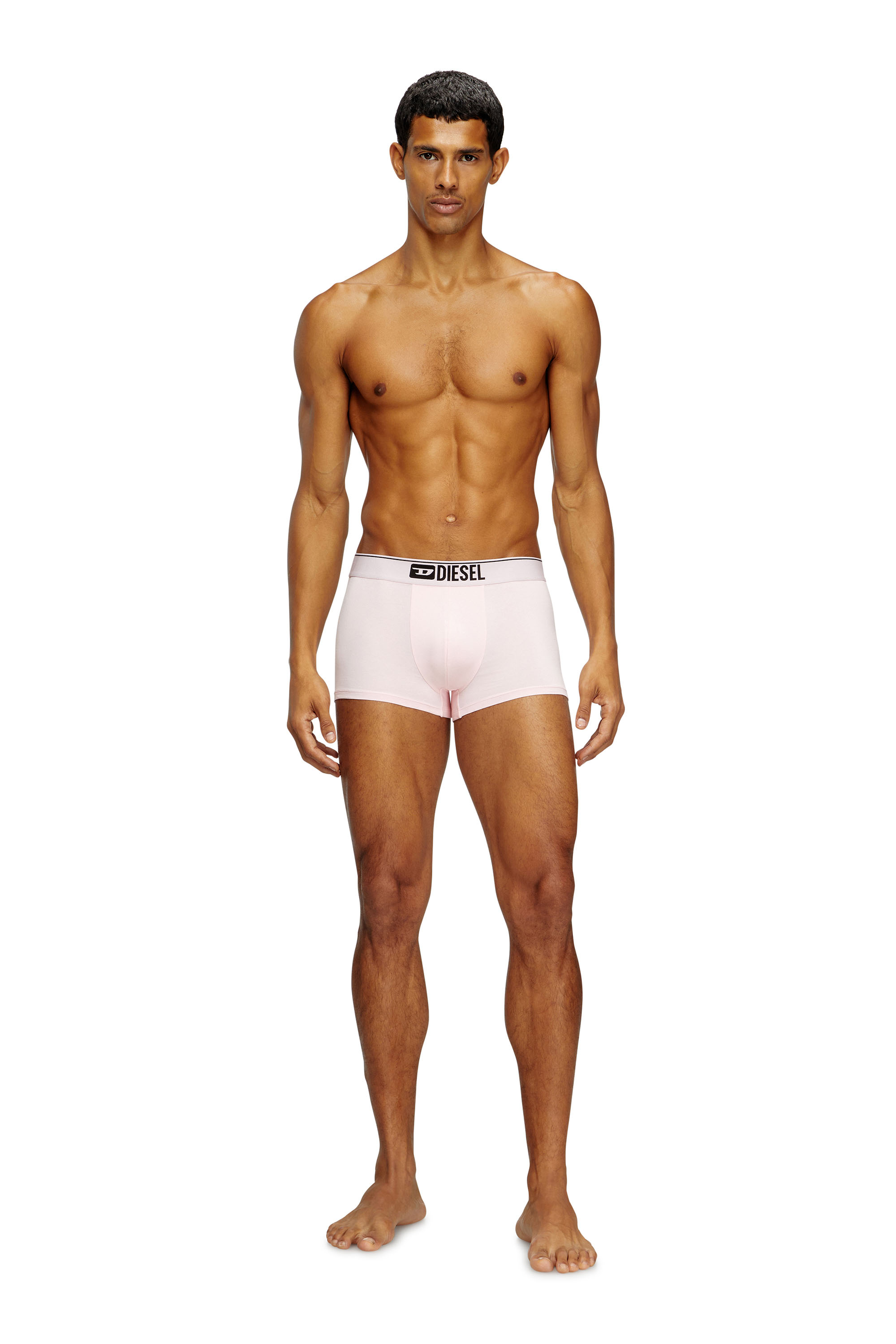 Diesel - DAMIEN-D-BOX-3PACK, Man's 3-pack boxer briefs in stretch cotton in Pink/Black - 2