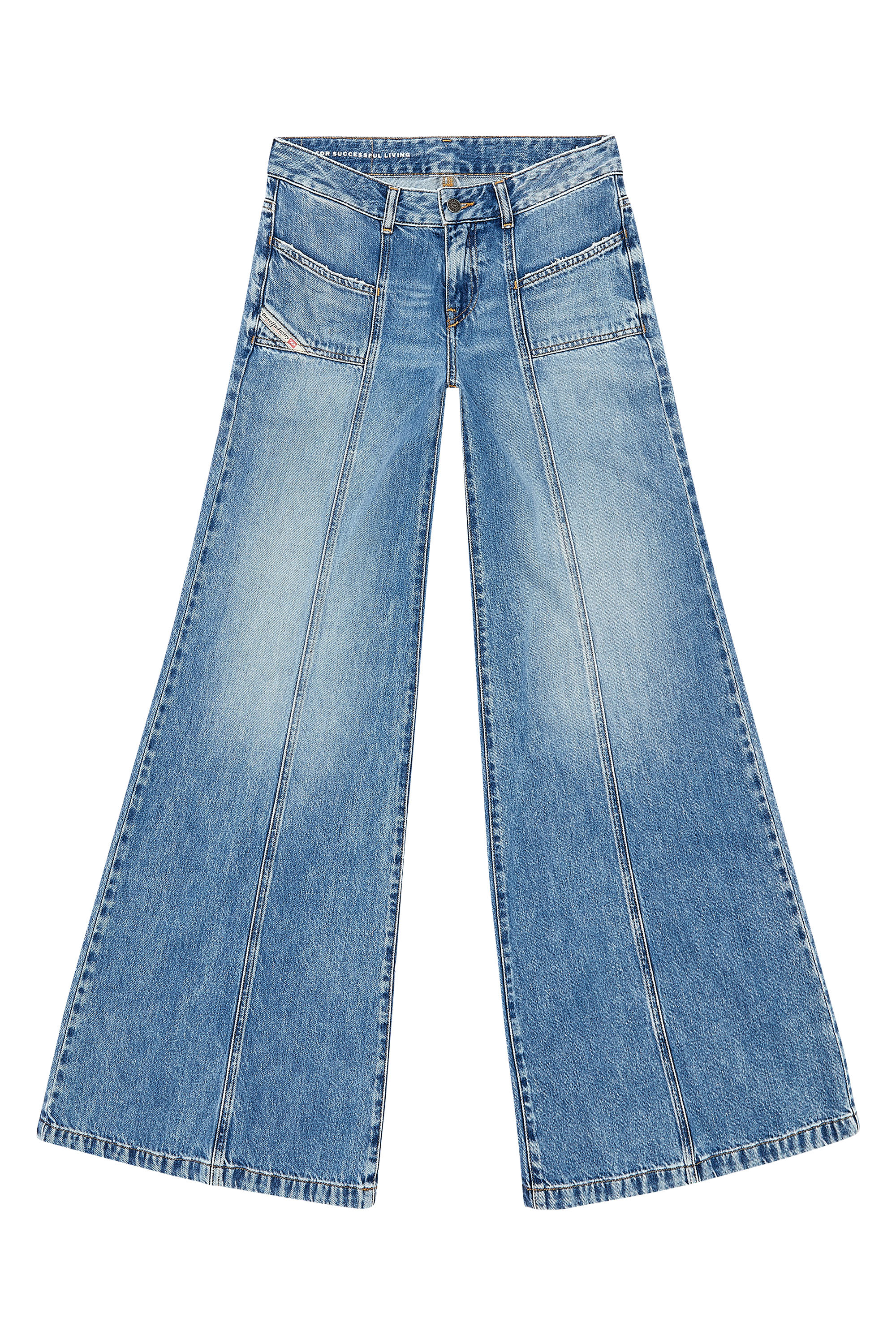 Diesel - Woman's Flare Jeans D-Akii 09H95, Medium blue - 2