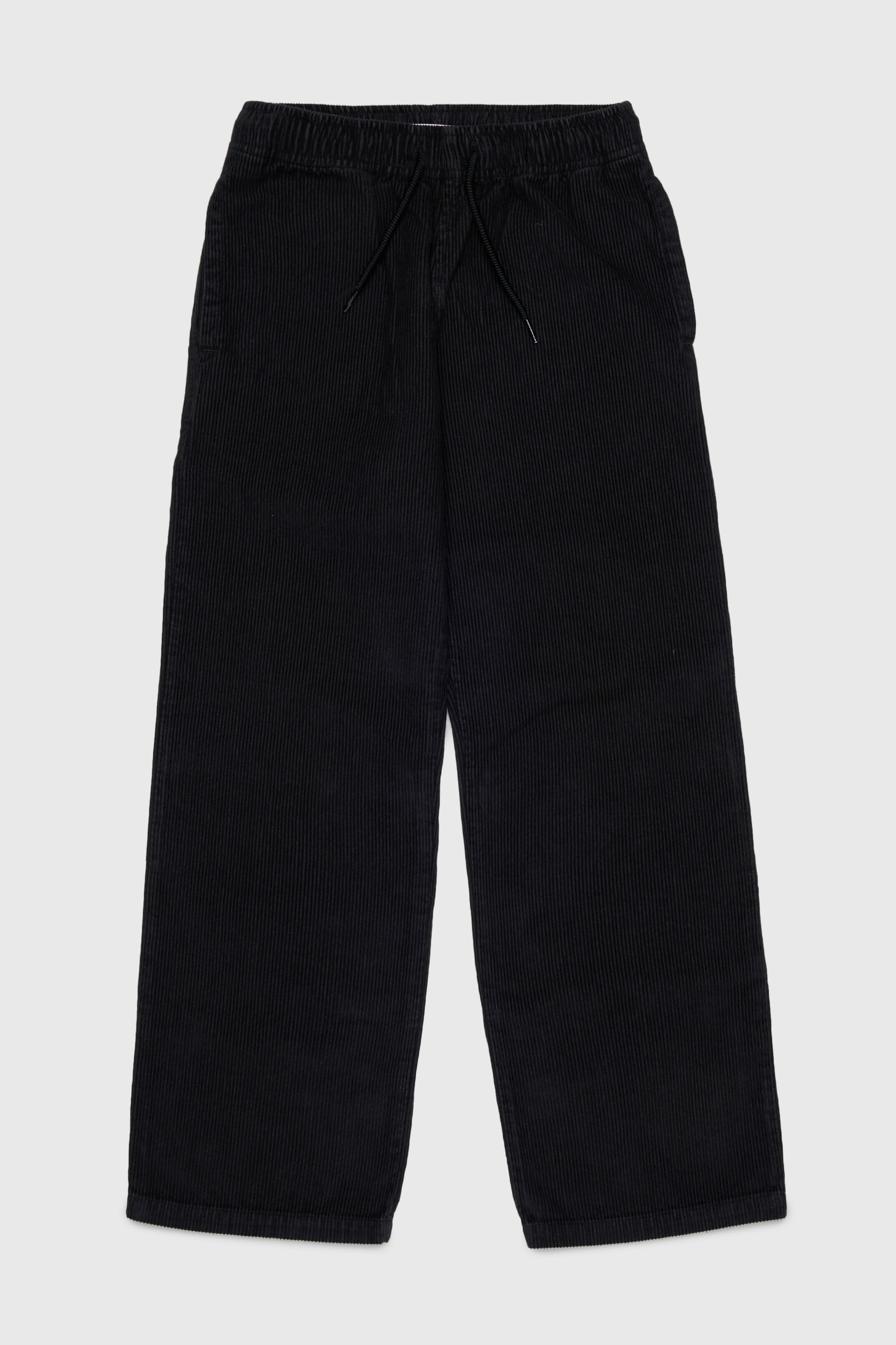Corduroy pants with drawstring waist