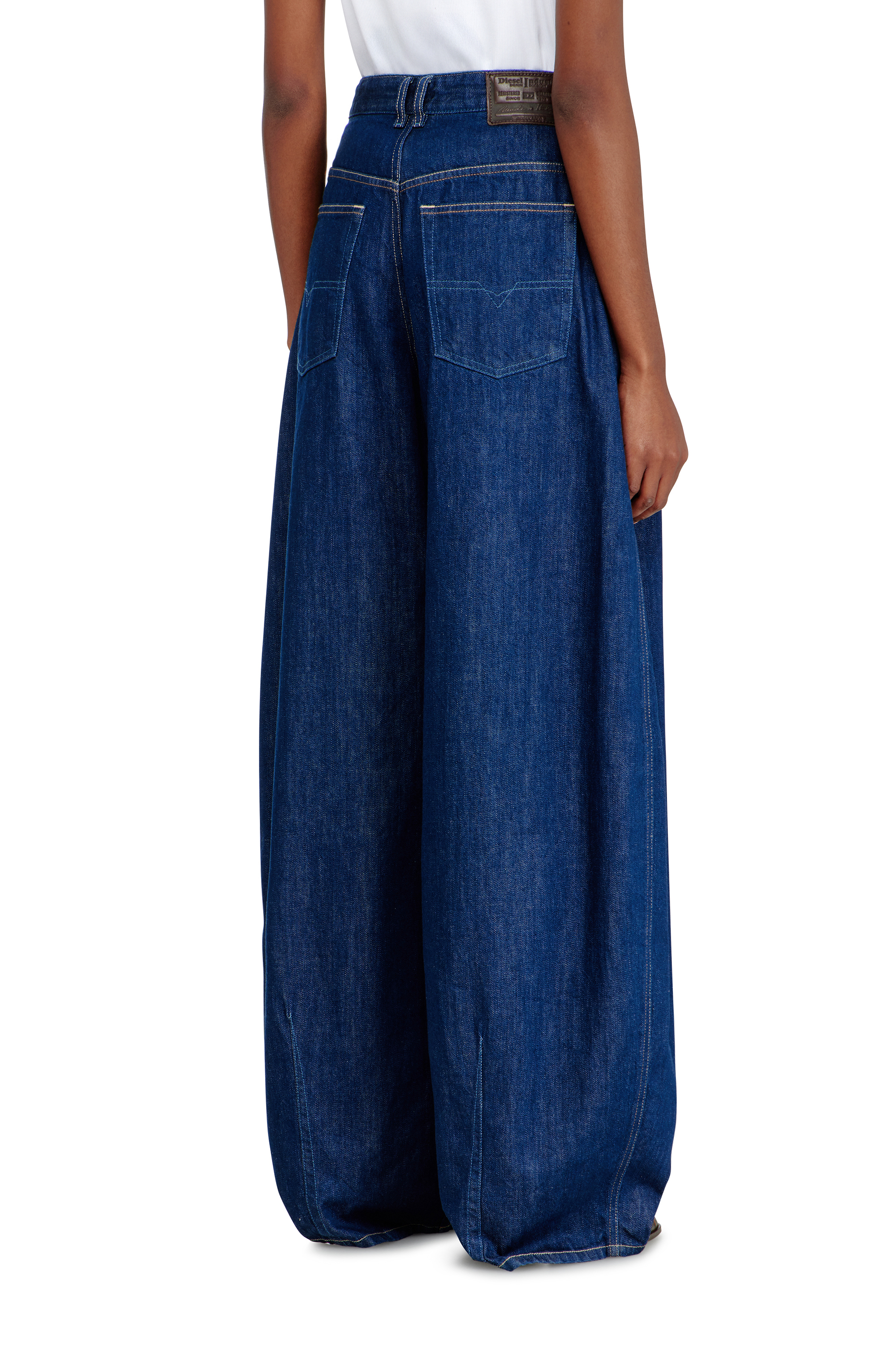 Diesel - Woman's Relaxed Jeans 1987 D-Khelz 09Q09, Dark Blue - 5