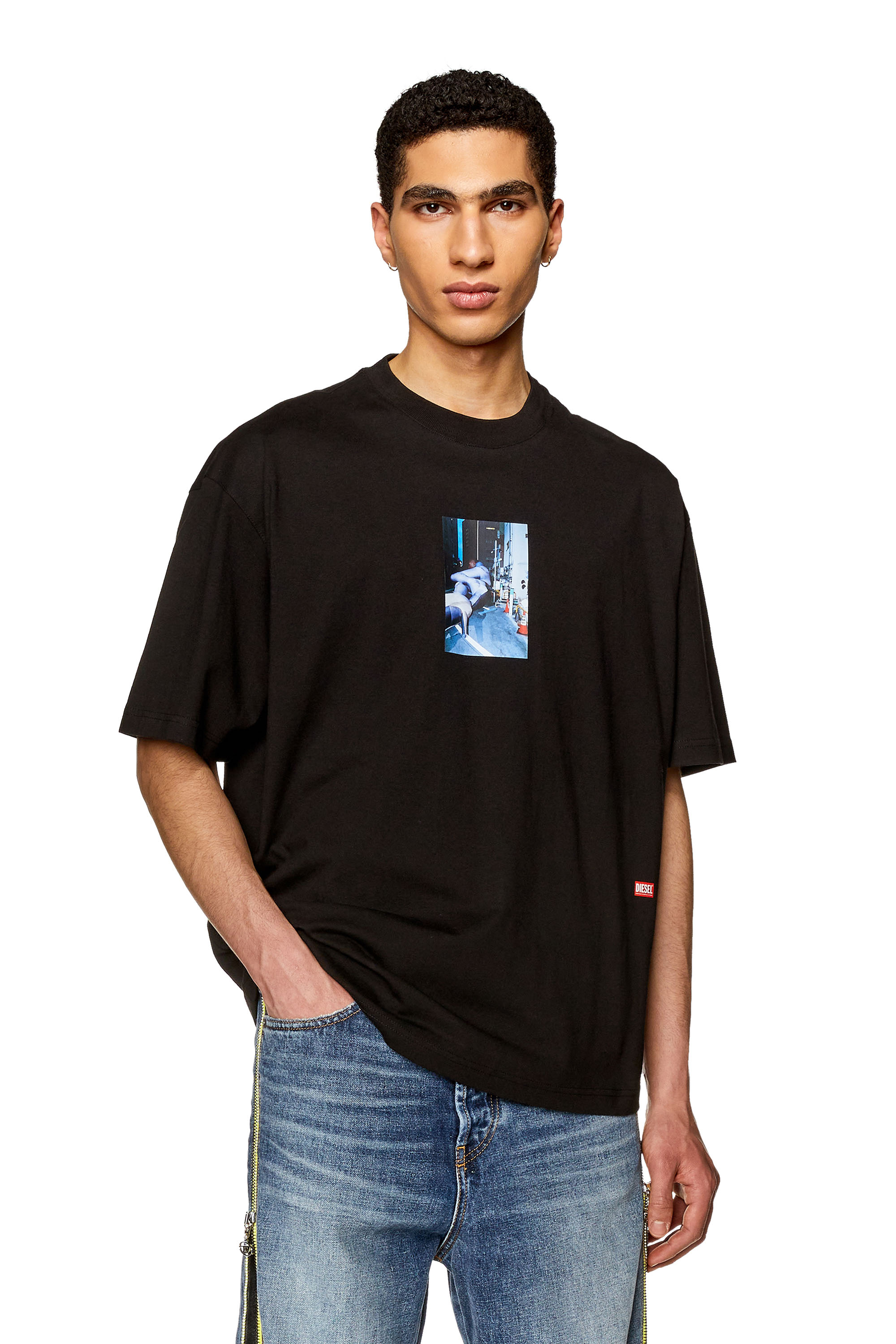 Diesel - T-WASH-L3, Black - Image 1