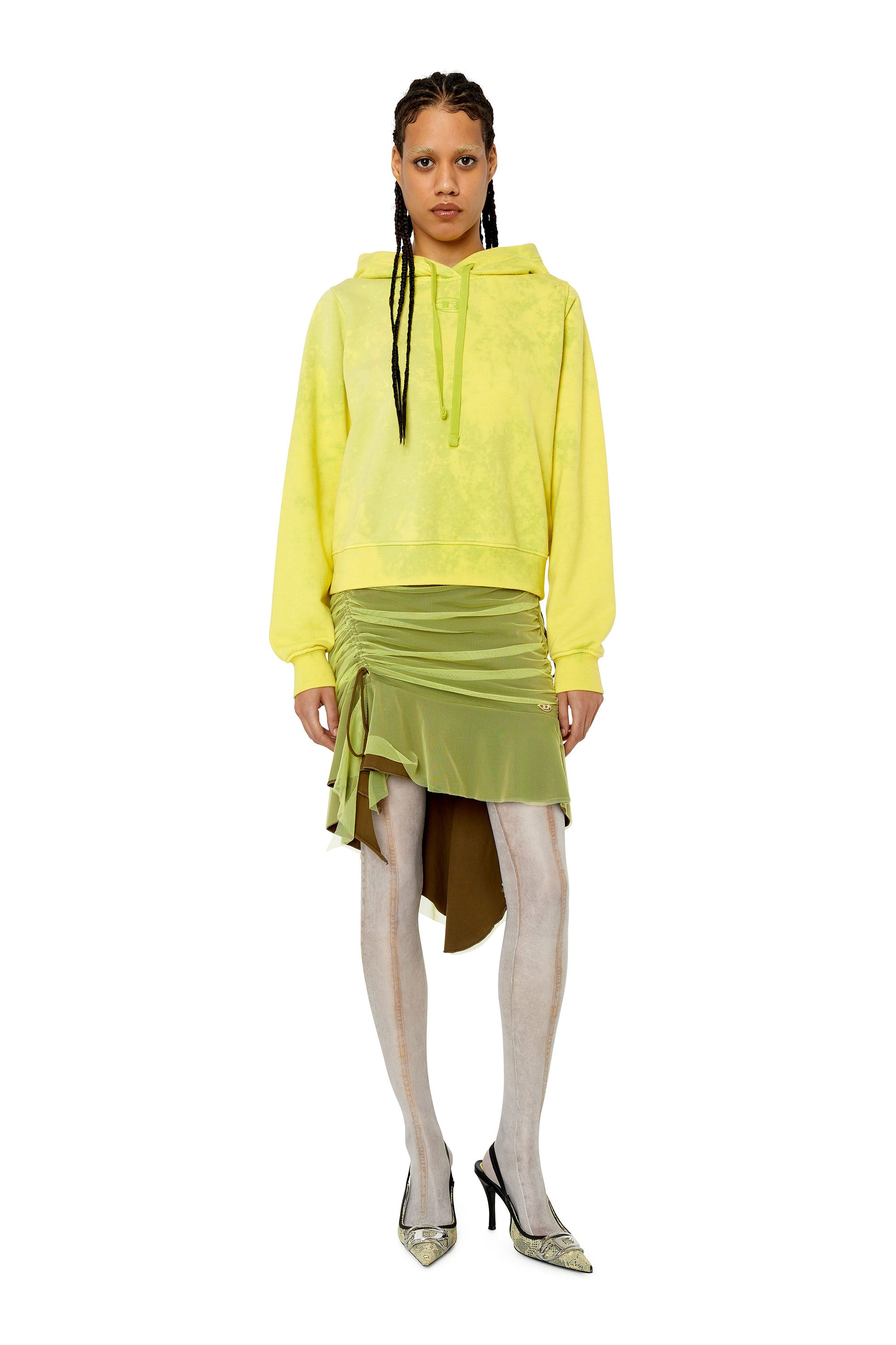 Diesel - F-REGGY-HOOD-G2, Green Fluo - Image 2