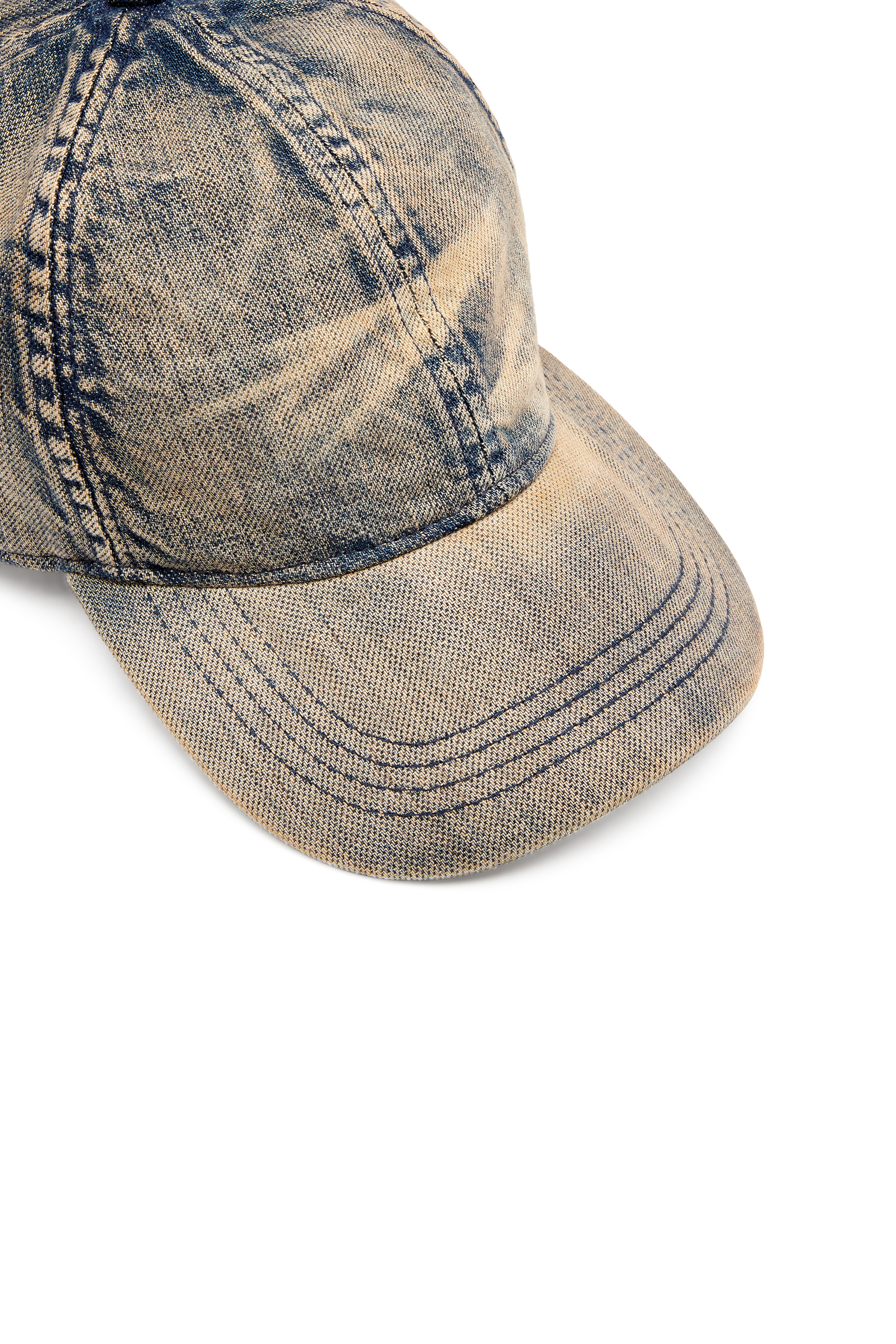 Diesel - C-ADOC, Man's Baseball cap in solarised denim in Blue - 4