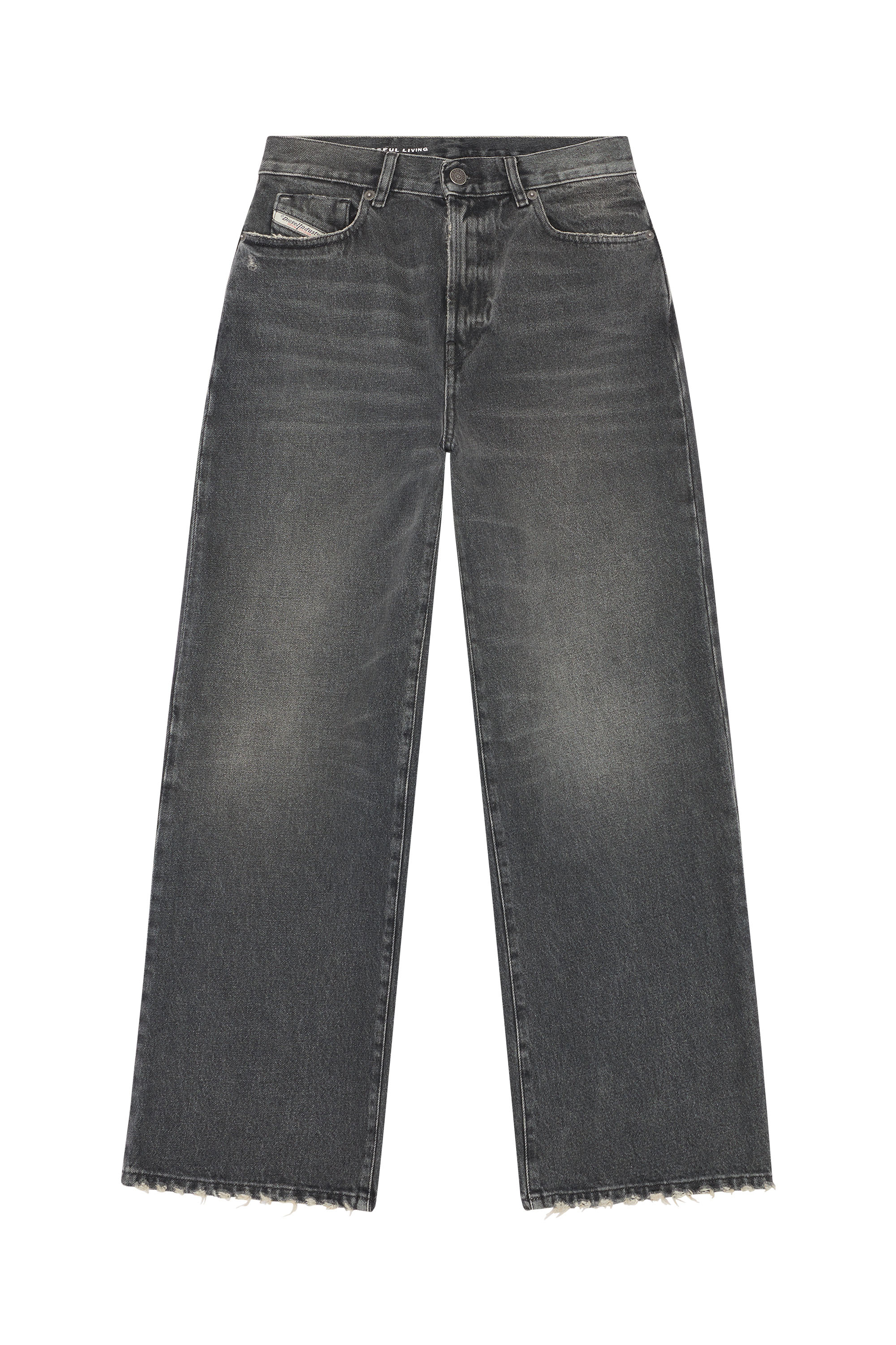 Diesel - 2000 Widee 007K8 Bootcut and Flare Jeans, Black/Dark grey - Image 5