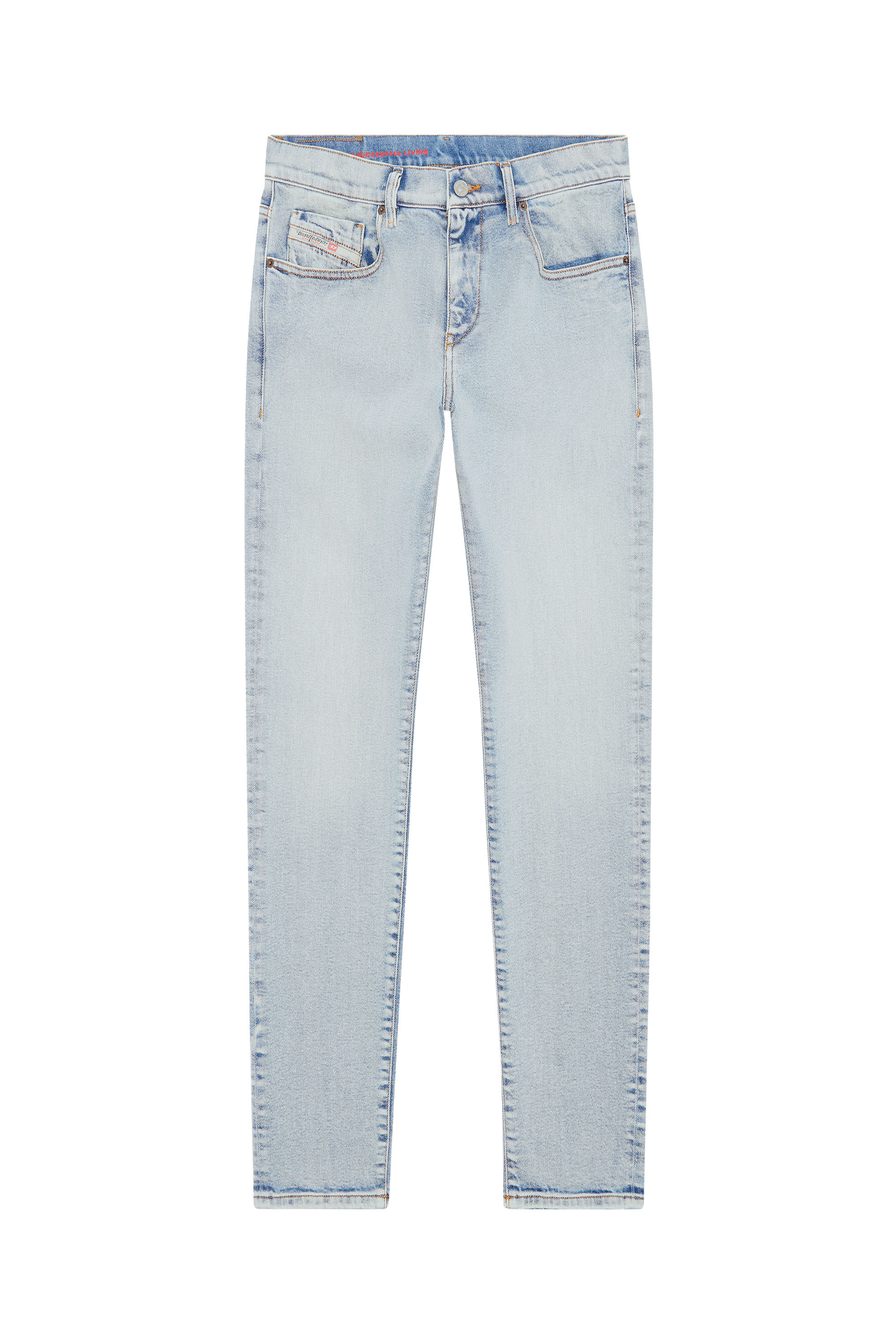 Diesel - Slim Jeans 2019 D-Strukt 9C08L, Light Blue - Image 5
