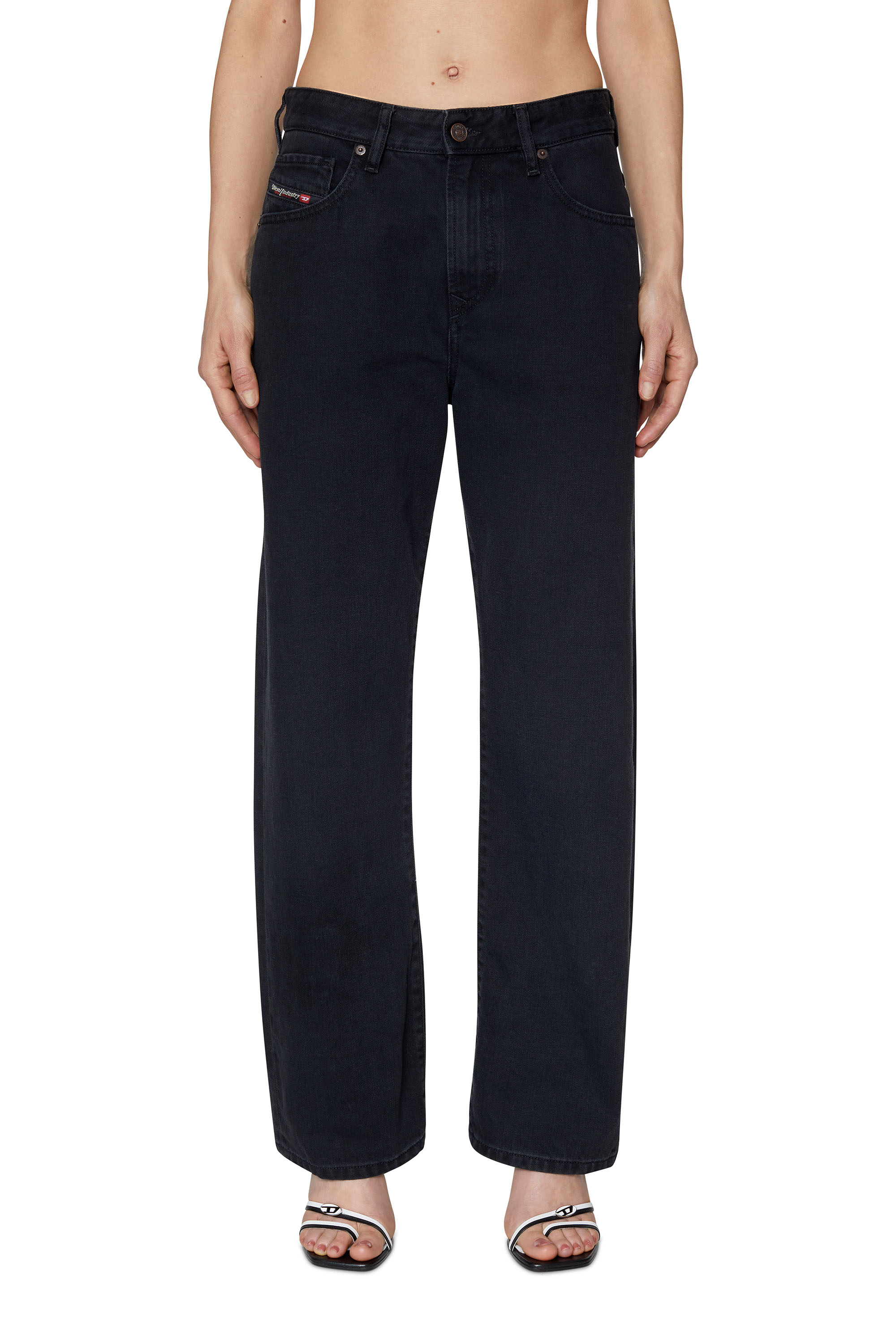 Diesel - 1999 D-Reggy Z09RL Straight Jeans, Black/Dark grey - Image 1