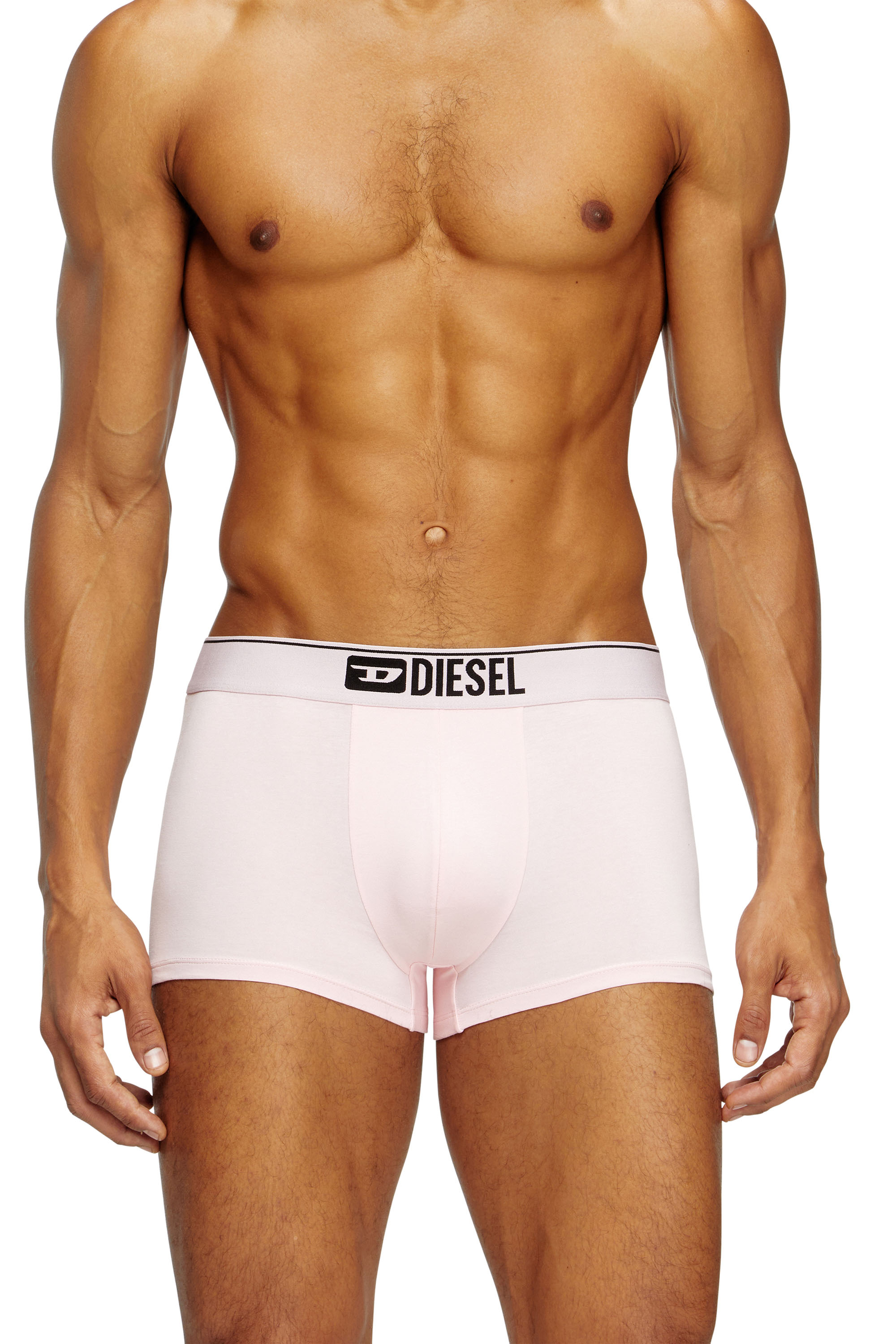 Diesel - DAMIEN-D-BOX-3PACK, Man's 3-pack boxer briefs in stretch cotton in Pink/Black - 3