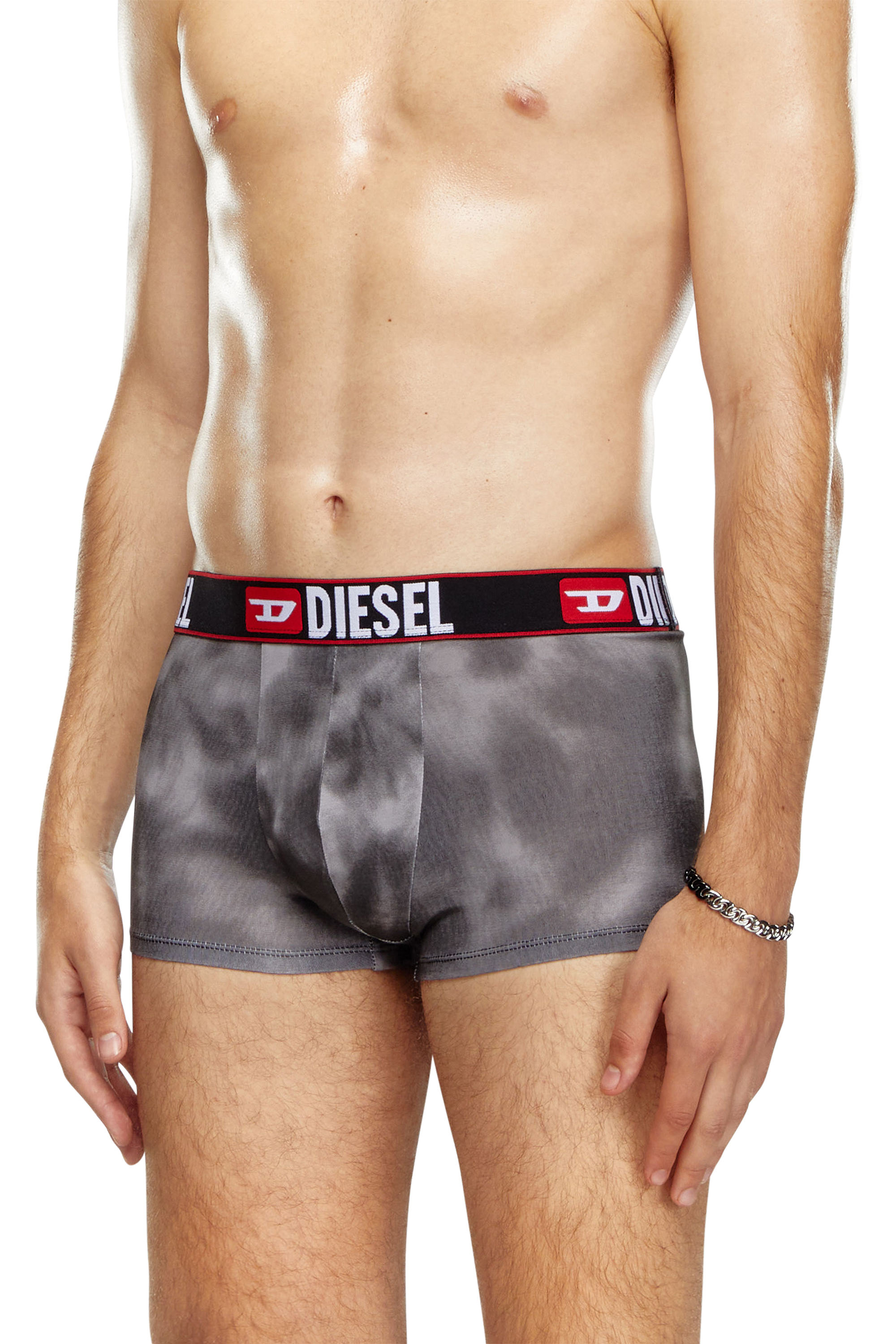 Diesel - UMBX-DAMIEN, Man's Boxer briefs with cloudy print in Black - 2