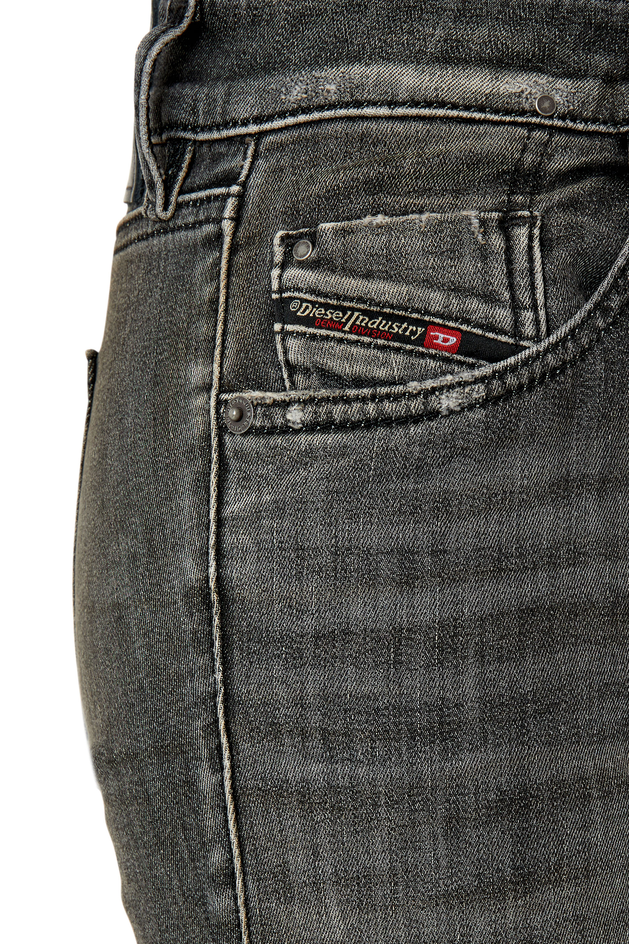 Diesel - D-Ollies JoggJeans® 09F01 Slim, Black/Dark grey - Image 3